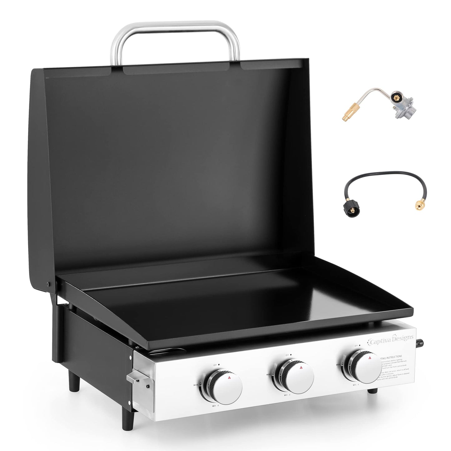Portable Propane Gas Griddle Grill by Captiva Designs