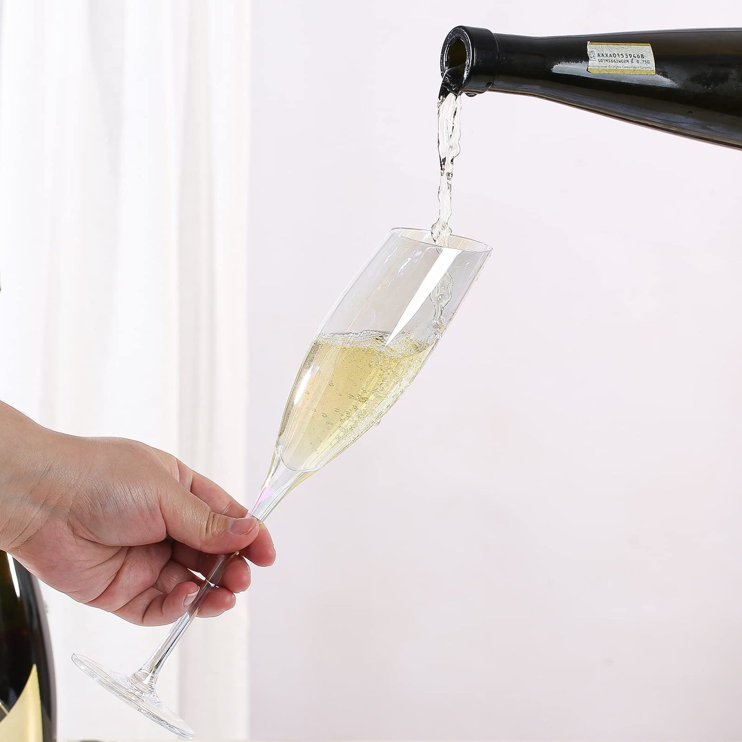 DORELINA Set of 2 Modern Champagne Flutes