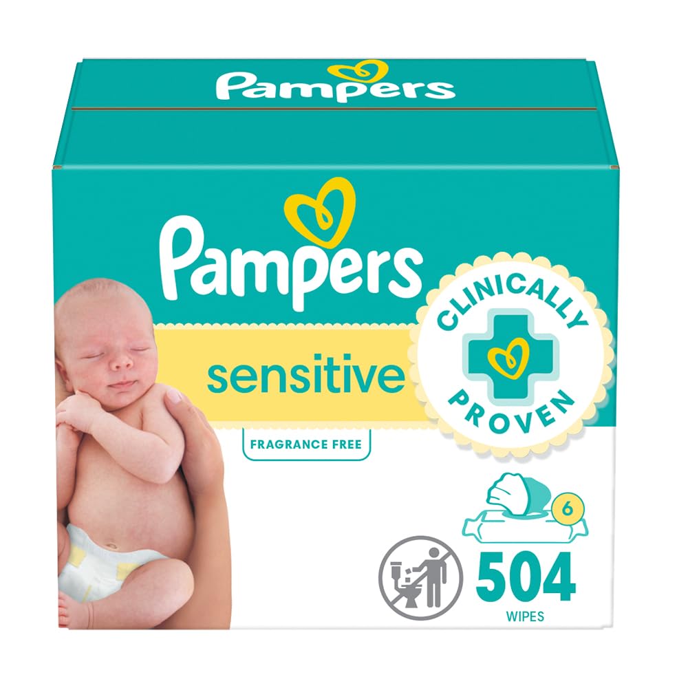 Pampers Sensitive Wipes - 504 Count Pack