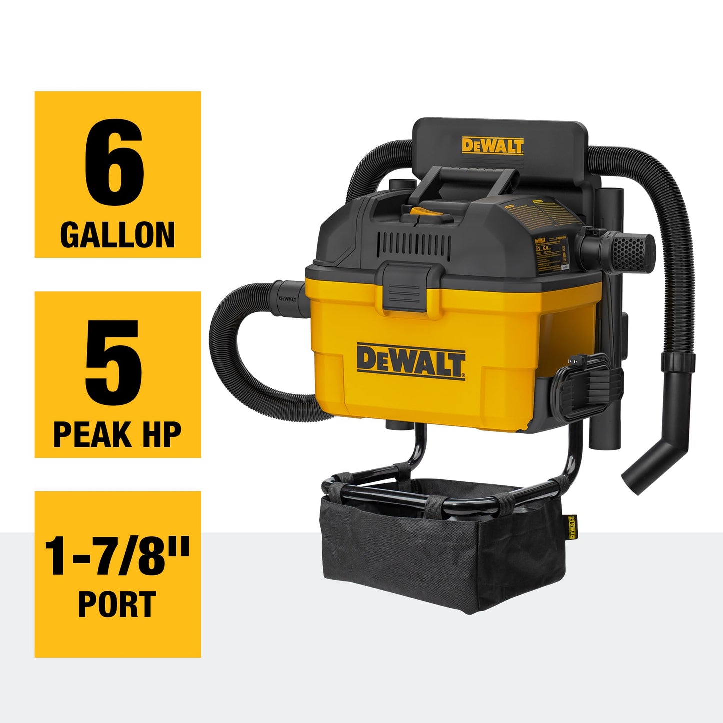 DEWALT 6 Gallon Wet Dry Vacuum Cleaner