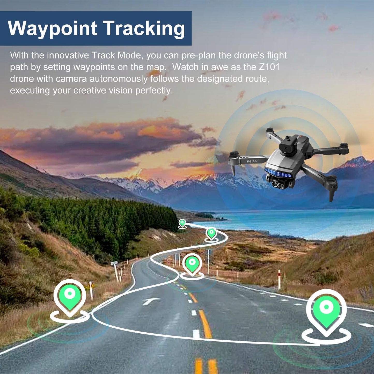 4K HD FPV Foldable Drone with Gesture Control