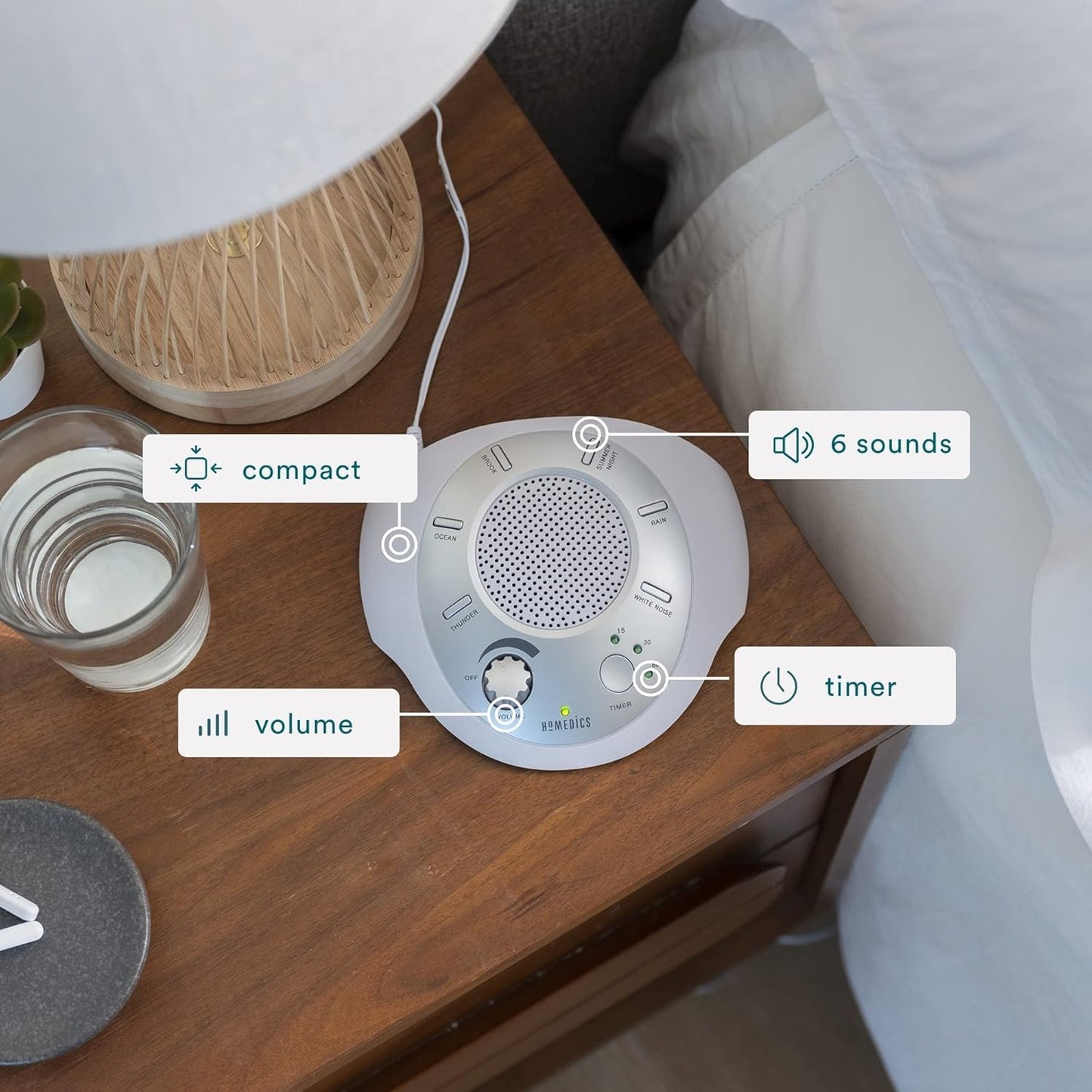 Homedics Portable White Noise Sound Machine