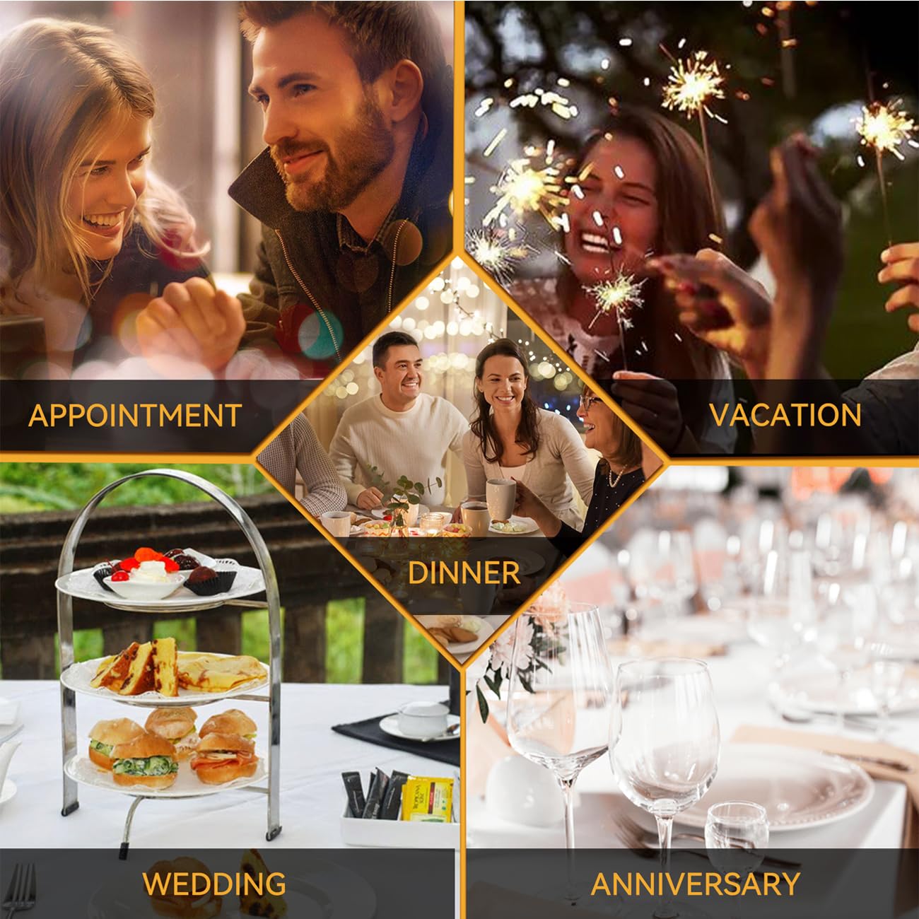 15-Piece Serving Utensils Set for Entertaining