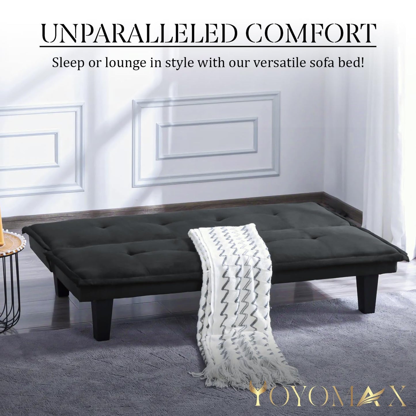 yoyomax Convertible Futon Sofa Bed, Compact Design