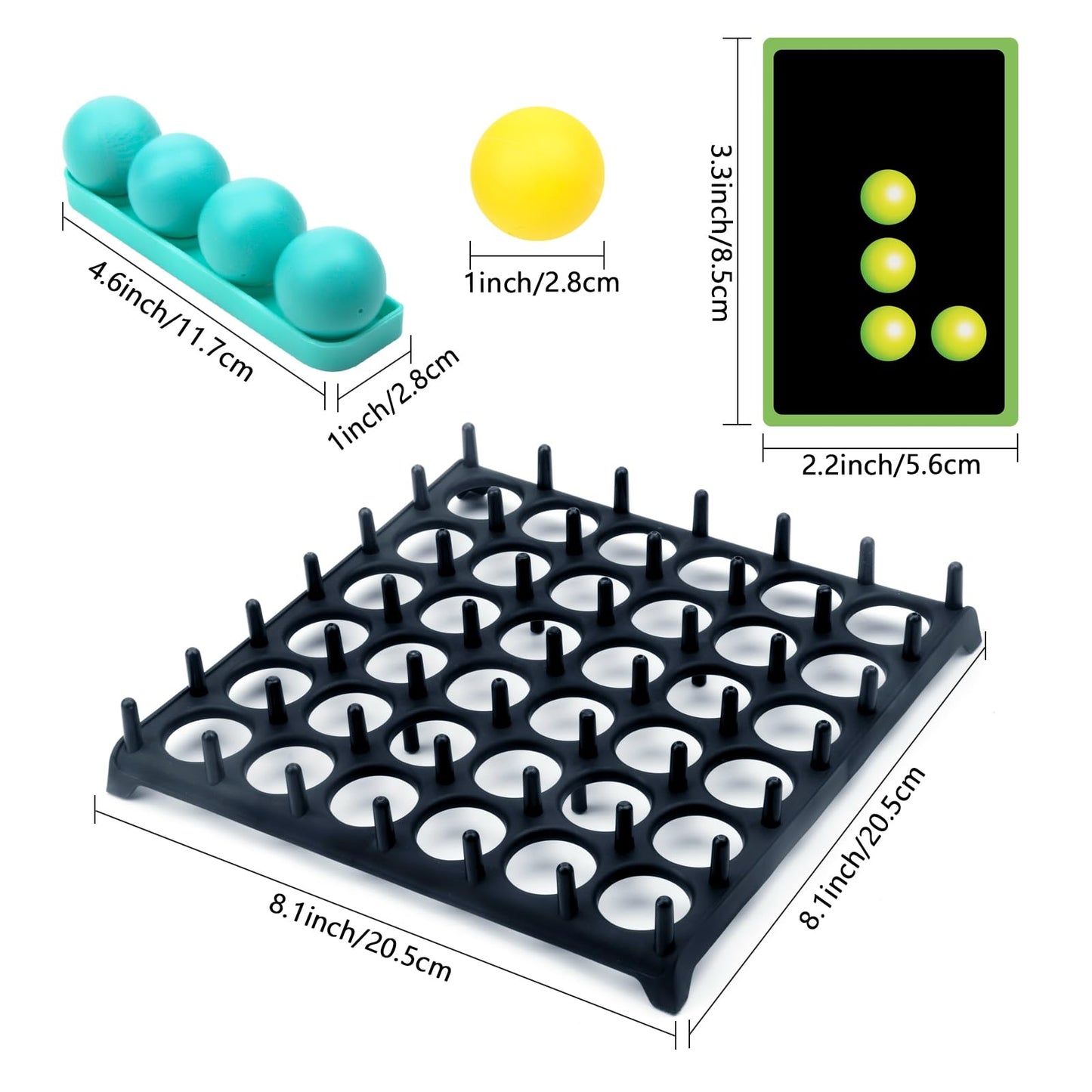 ALMCALS Bounce Ball Game Family Party Games, Game Bounce Table Game Toys- Jumping Connect Ball Board Games Bounce Off Game, Party Favors Birthday Holiday for Adults and Kids