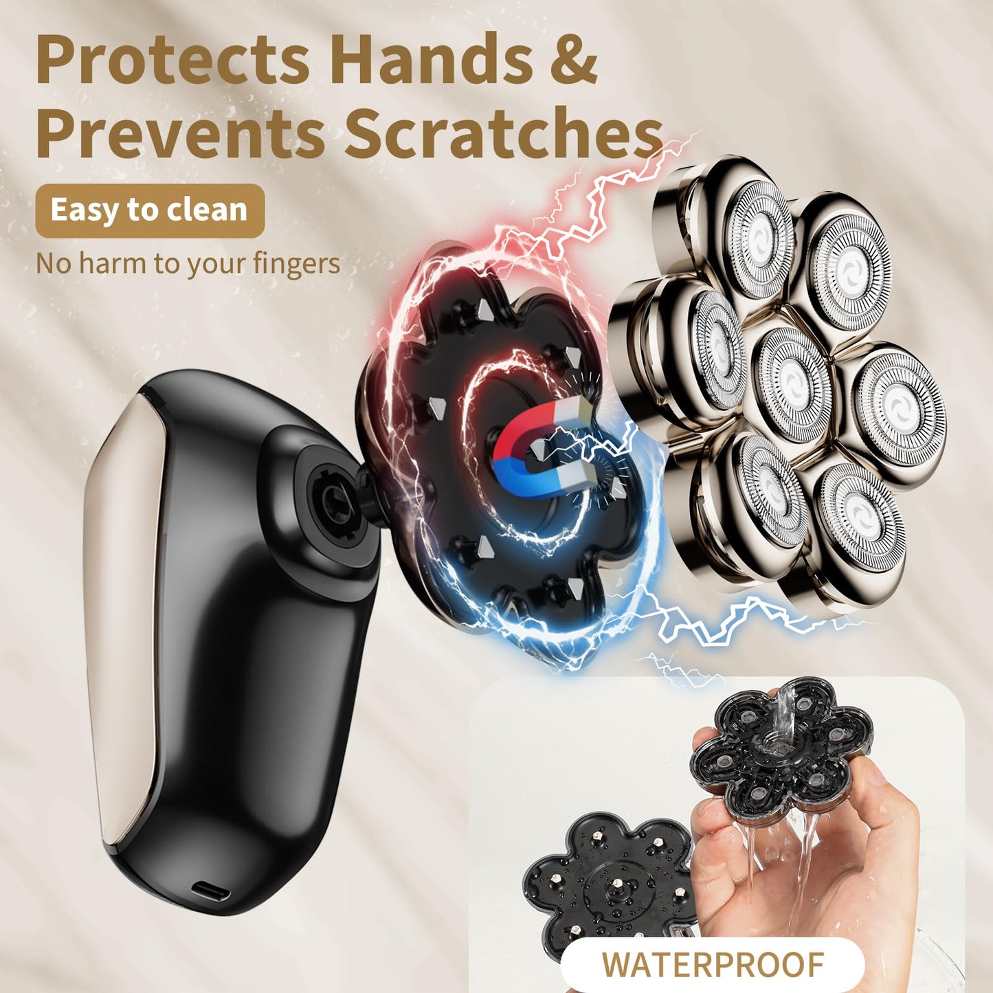 5 in 1 Waterproof Electric Razor Grooming Kit