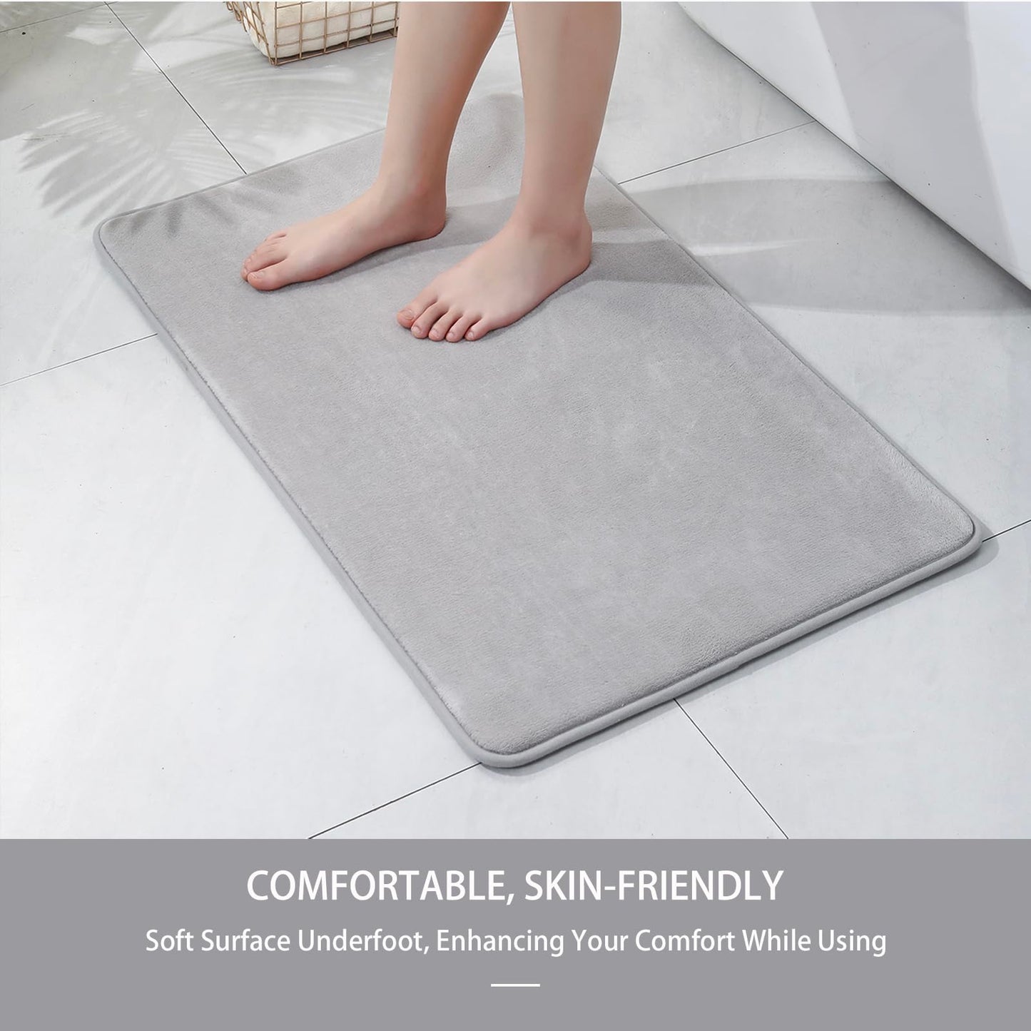Soft Quick-Dry Memory Foam Bath Mat