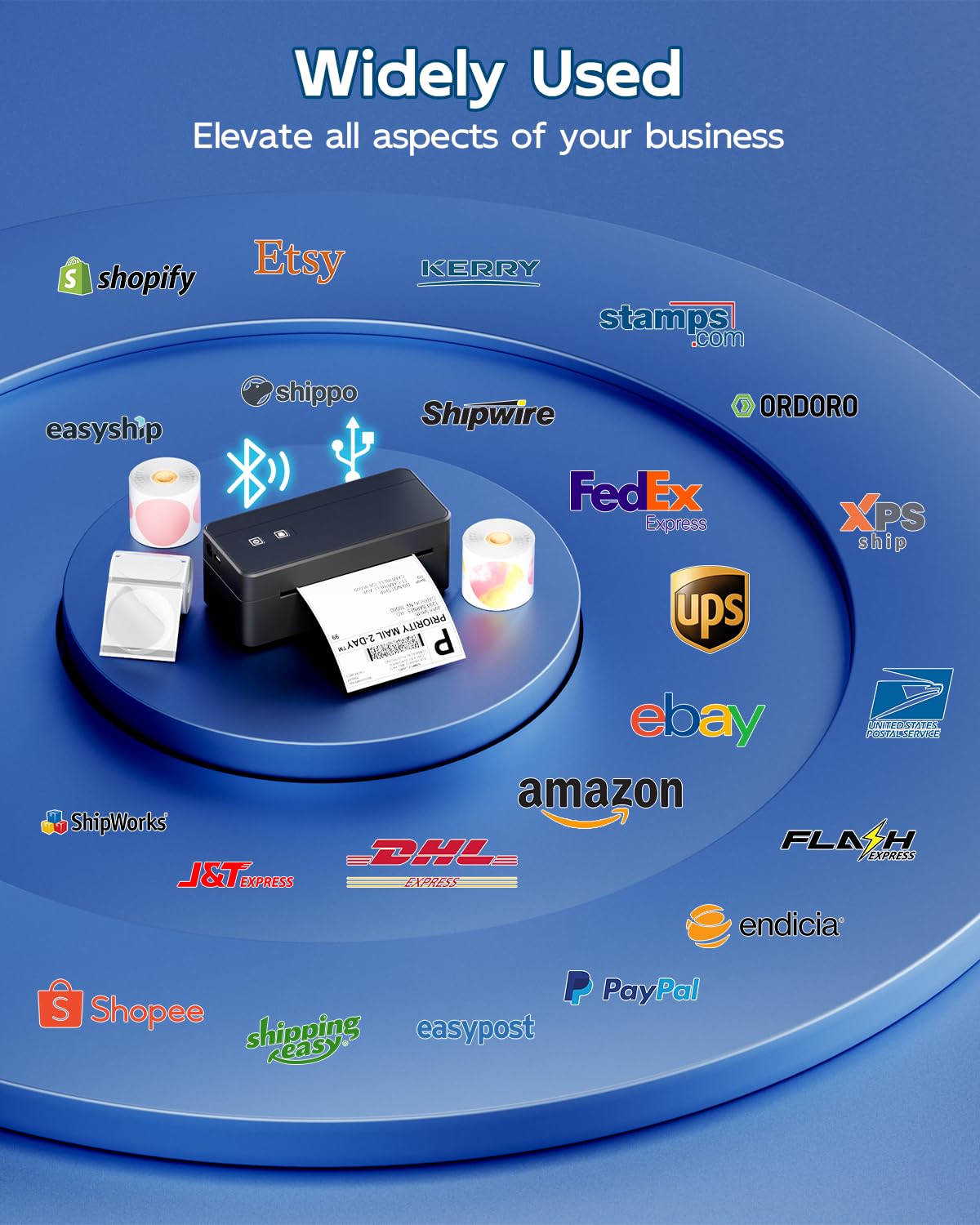 Bluetooth Thermal Label Printer for Small Business