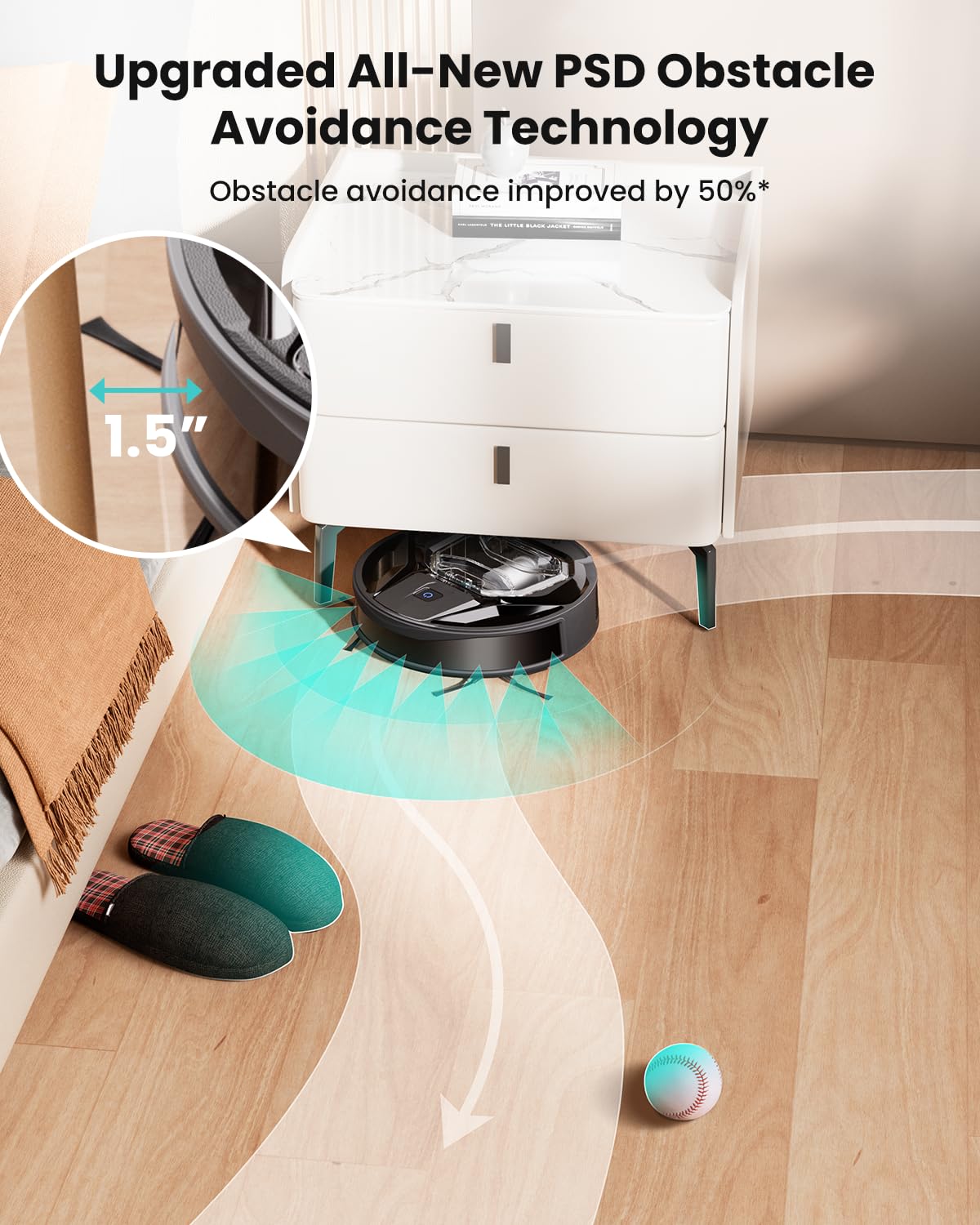 Lefant Robot Vacuum Cleaner with 6000 Pa Suction