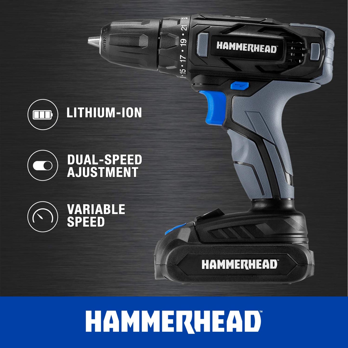 Hammerhead 20V Cordless Drill and Impact Driver