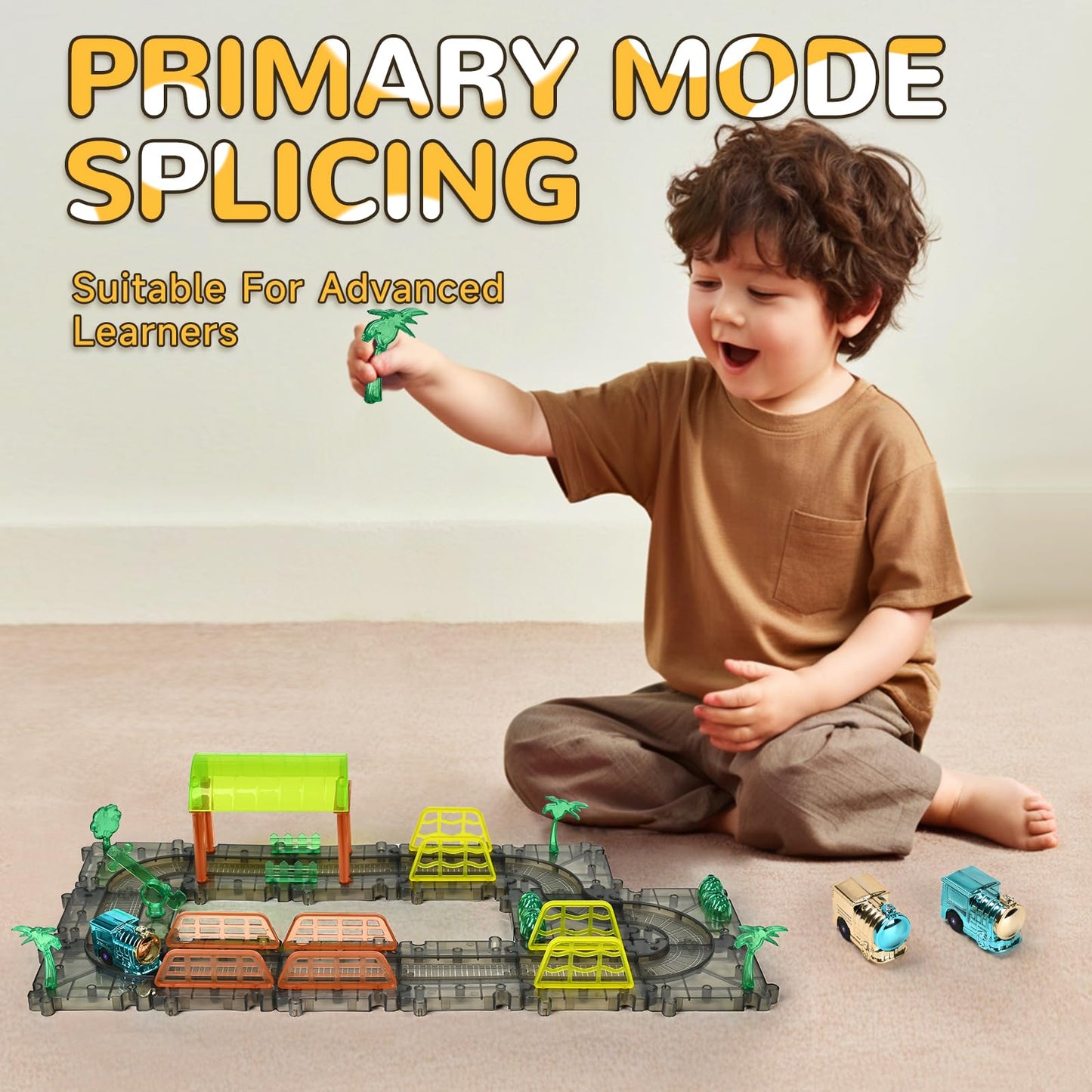 58pcs Racing Car Track Set for Kids