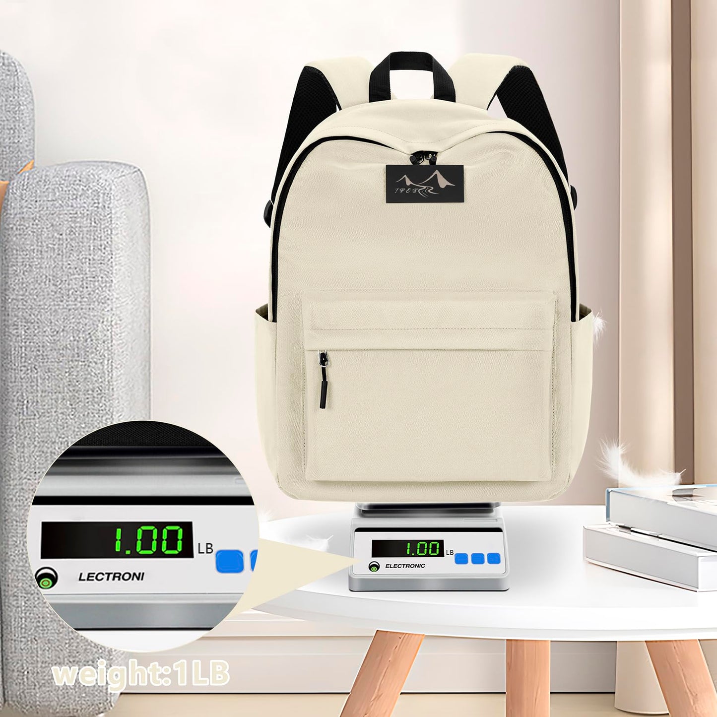 IPEB Waterproof Casual Backpack for School Travel