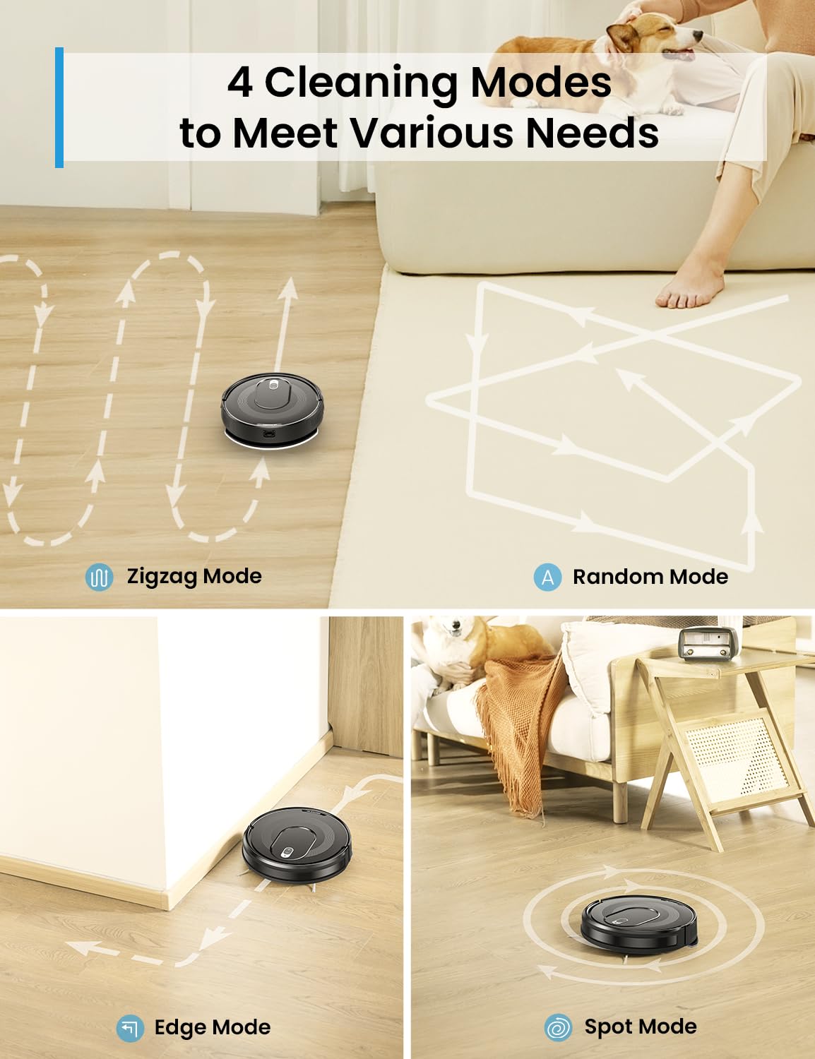 2 in 1 Robot Vacuum and Mop Combo