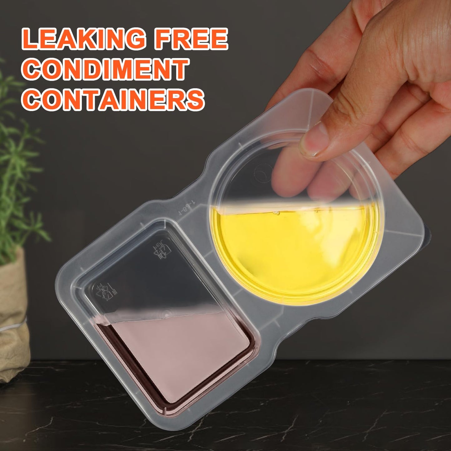 20-Pack Leakproof Snack Containers with Compartments