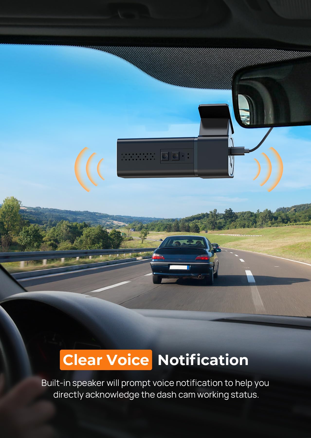 2.5K WiFi Dash Cam with Night Vision