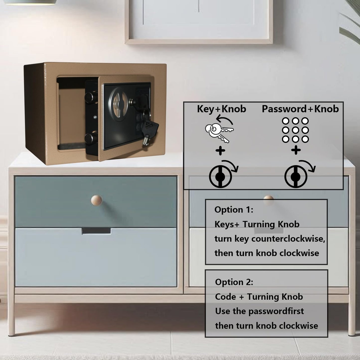 Digital Security Safe Box for Home Office