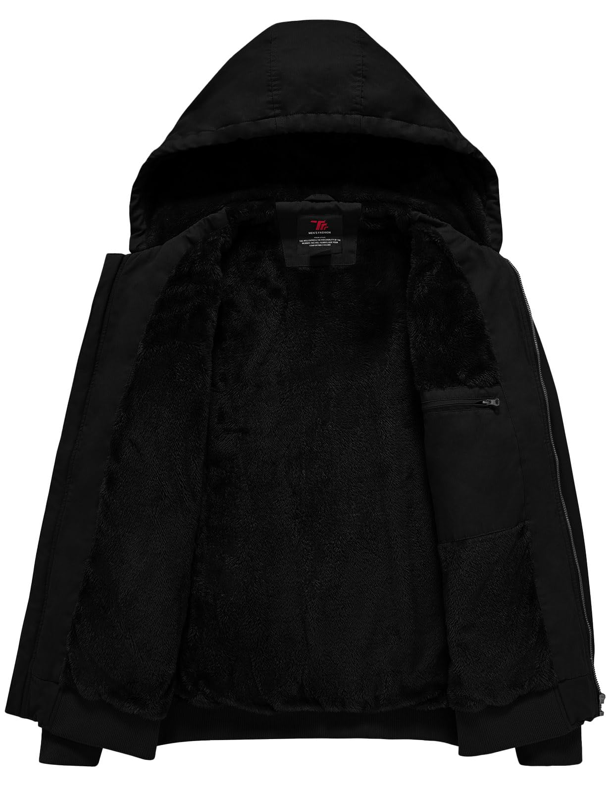 Men's Hooded Flannel Lined Work Jacket