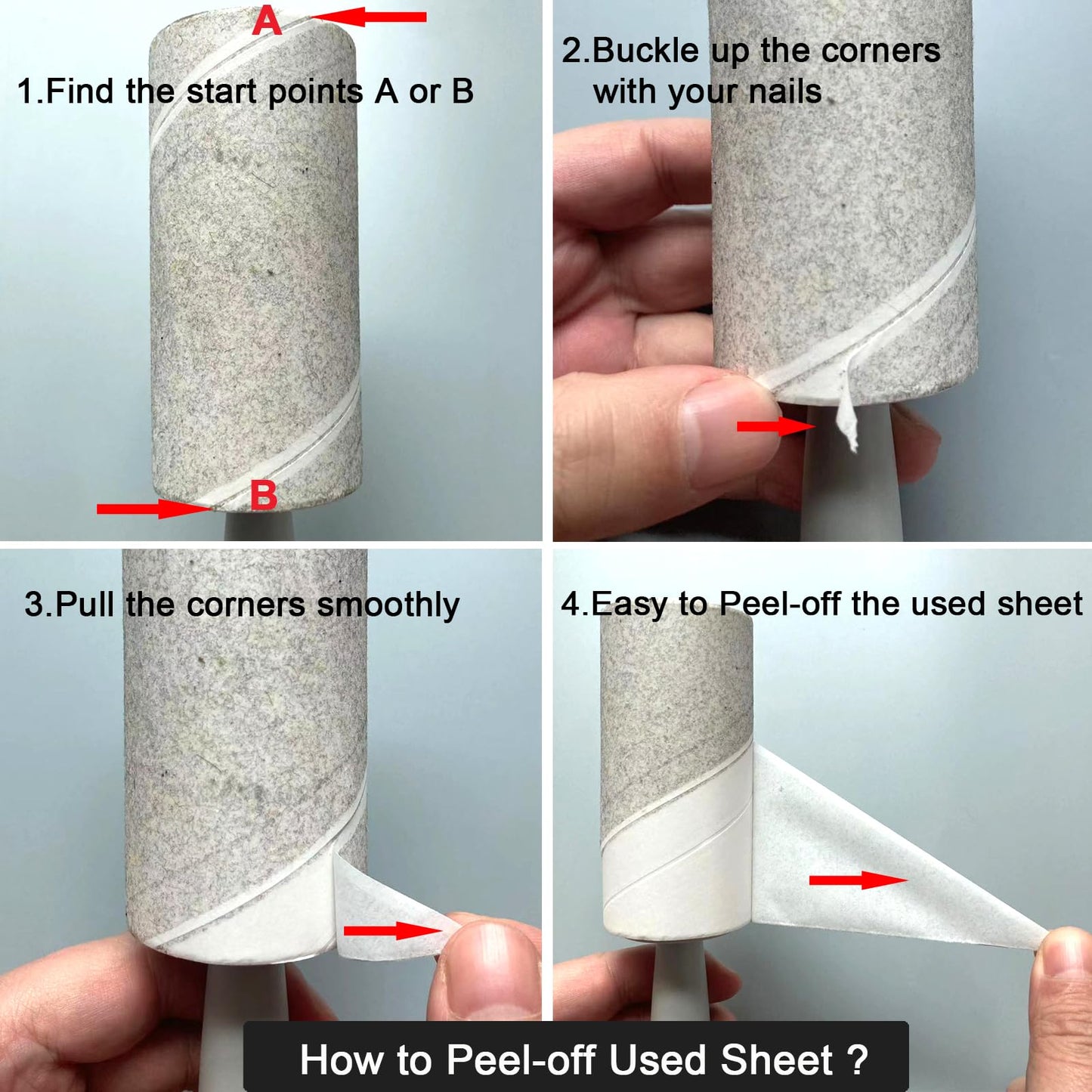 BAILALIBO Lint Roller, 660 Sheets Lint Rollers for Pet Hair Extra Sticky, 3 Handles + 6 Refills, Lint Remover for Clothes, Couch, Dog, Cat Hair, Strong Sticky Lint Roller Refills, Pet Hair Removal.