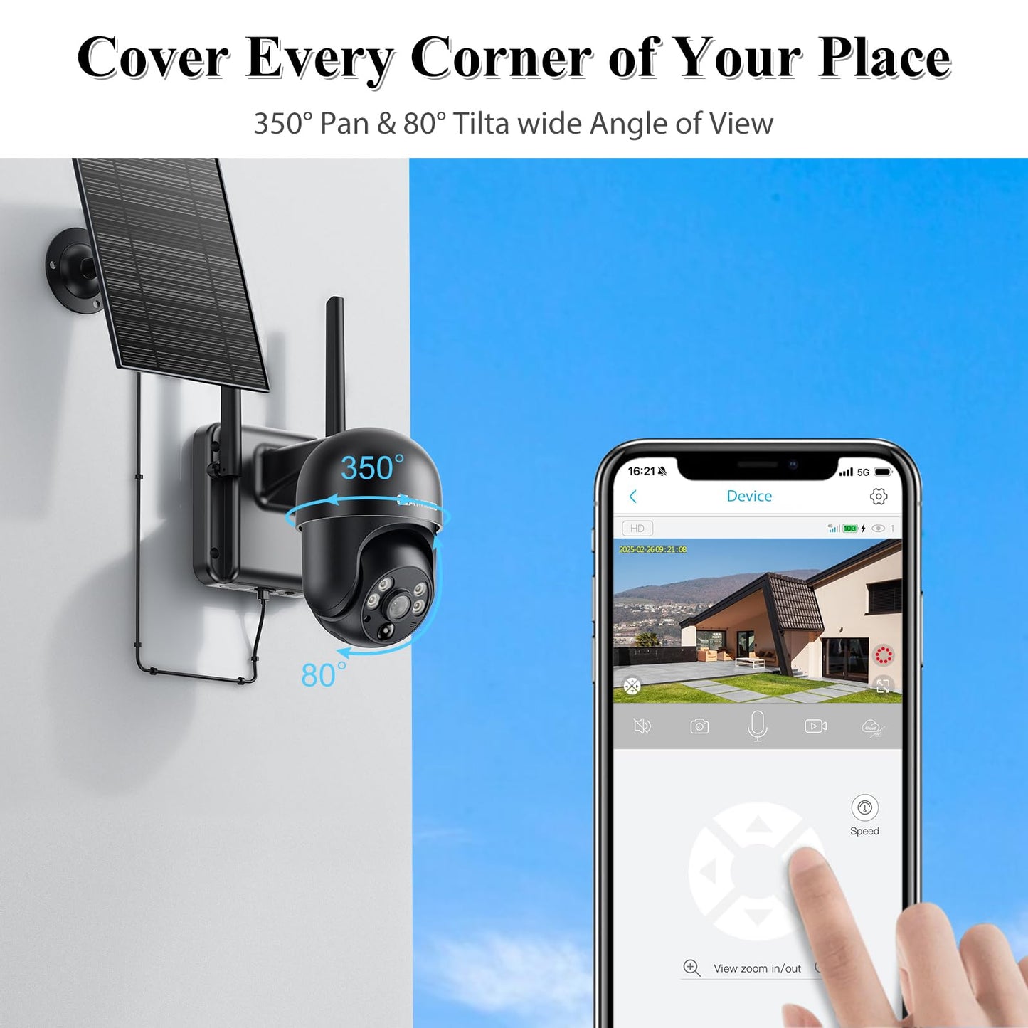4G LTE Solar Security Camera with Night Vision