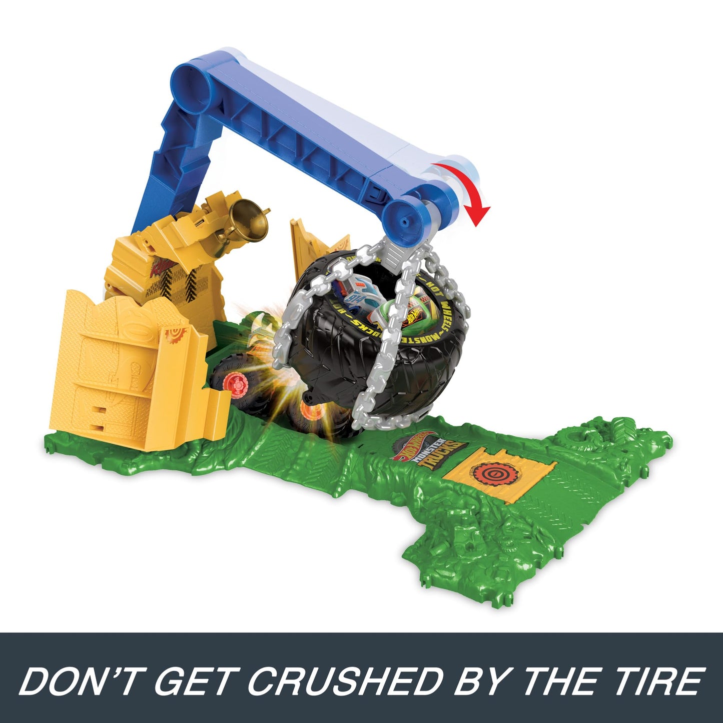 Hot Wheels Monster Trucks Rhinomite Challenge Playset