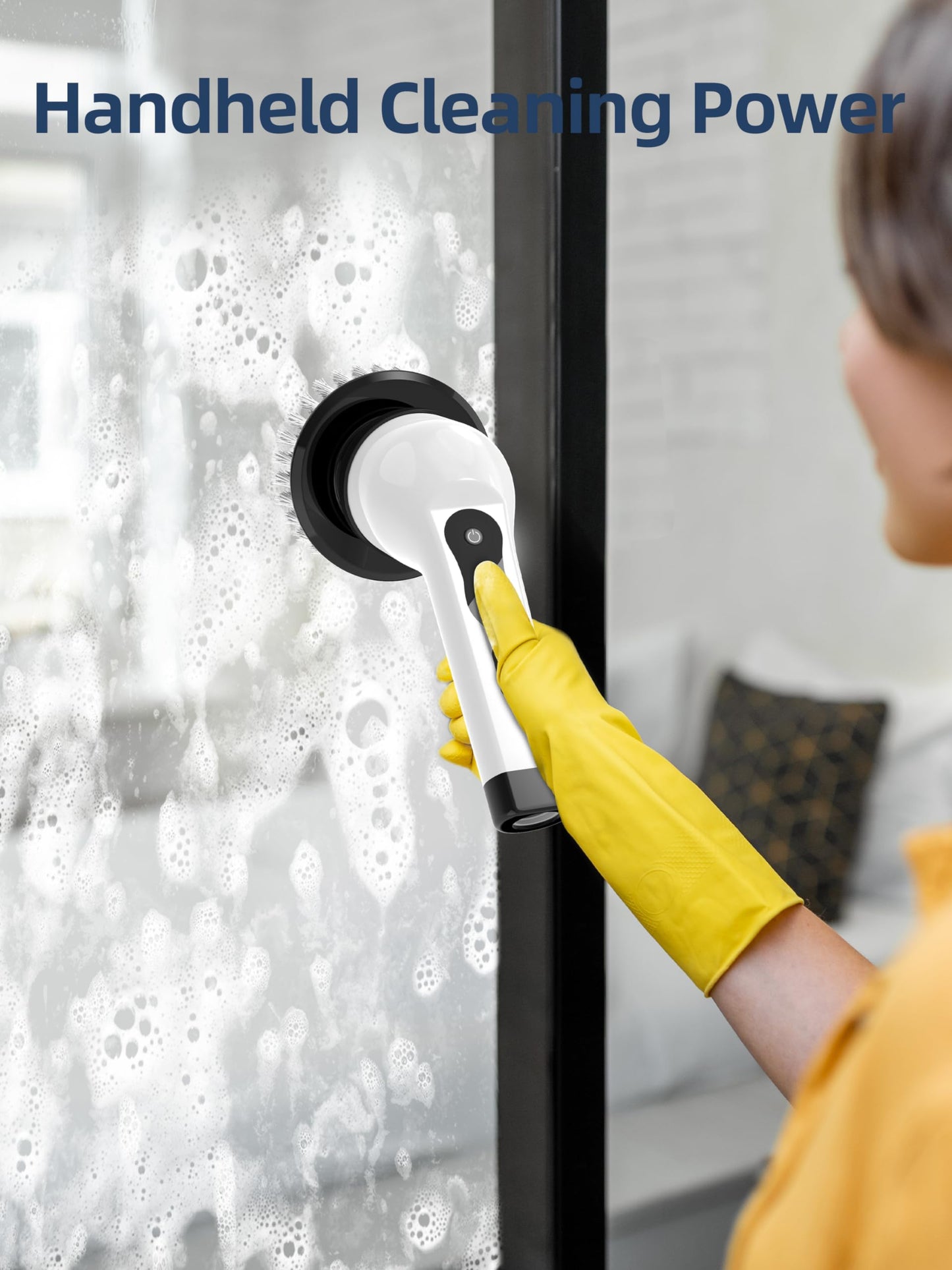 Cordless Electric Spin Scrubber with 9 Brush Heads