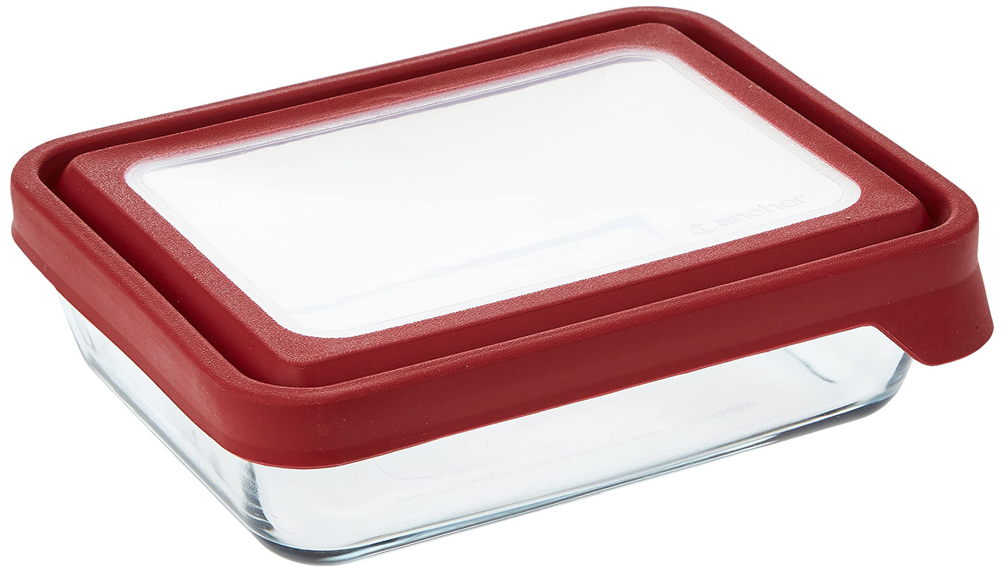 Anchor Hocking 6-Cup Glass Food Storage Container