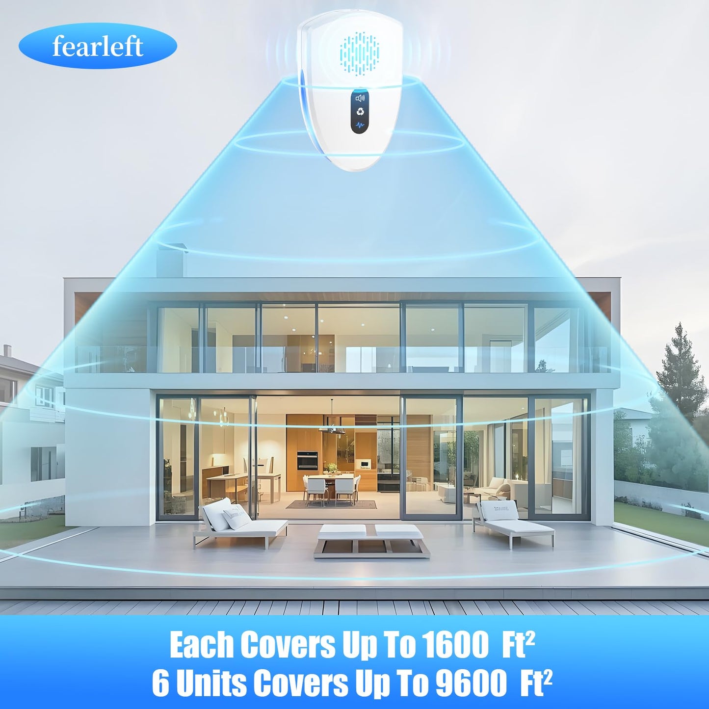 6 Pack Ultrasonic Pest Repeller for Home