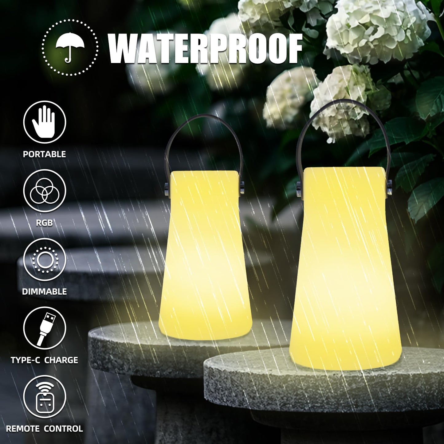 Portable LED Camping Lantern with Remote Control