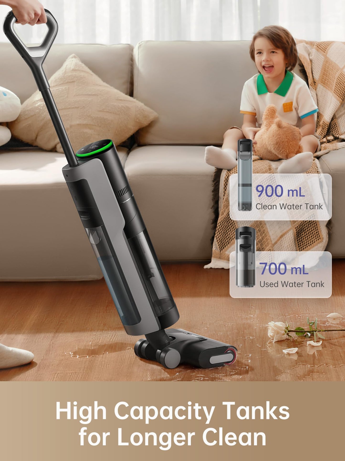 DREAME Cordless Wet Dry Vacuum Mop Cleaner