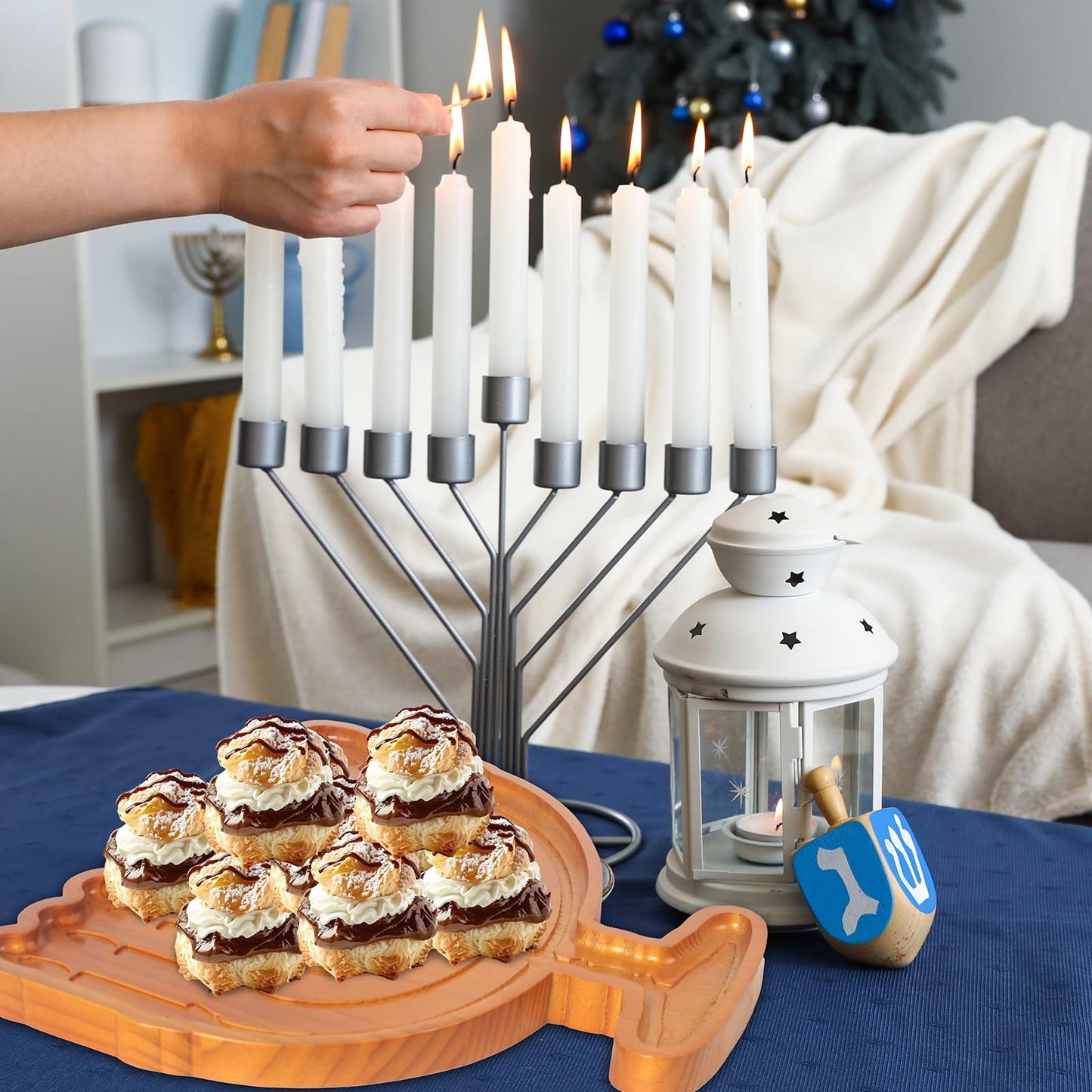 Hanukkah Charcuterie Serving Tray by Tkifoda