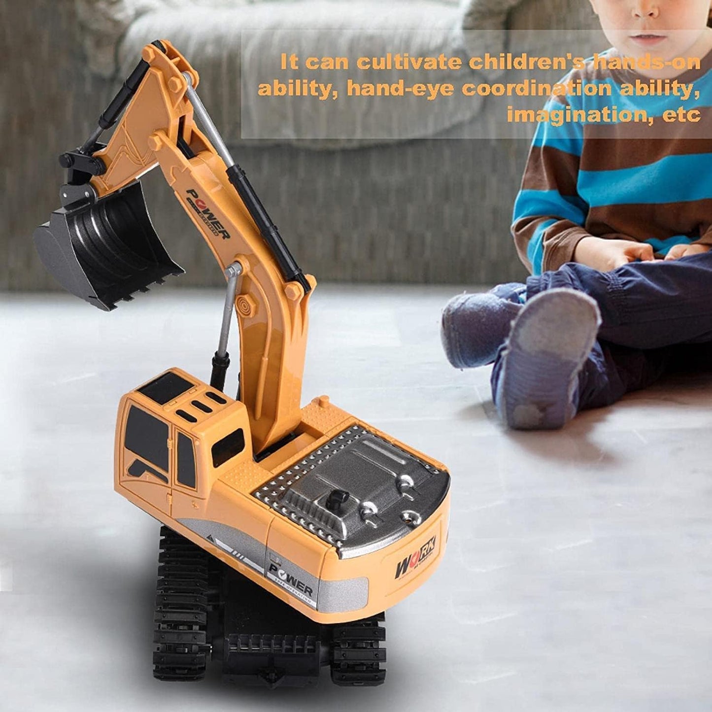 Remote Control Excavator Toy for Kids