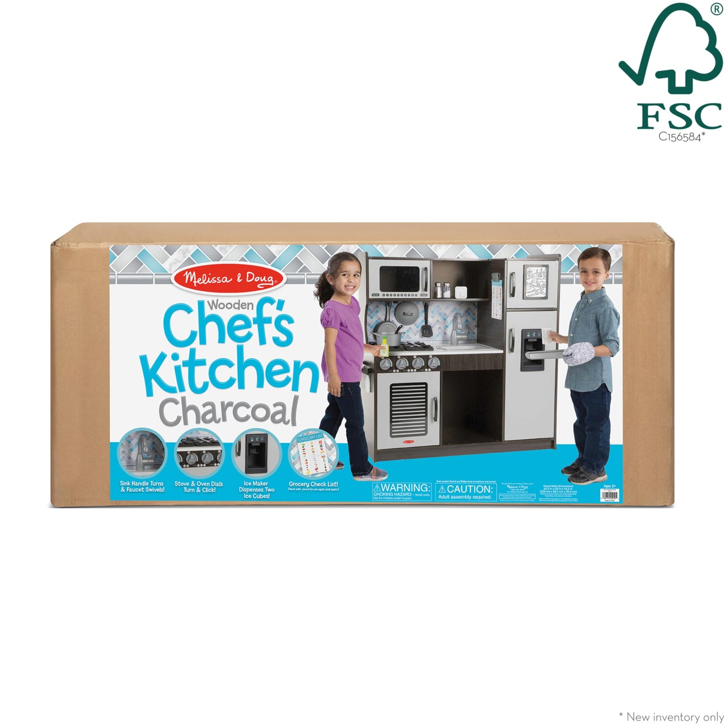 Melissa & Doug Wooden Chef’s Pretend Kitchen Set