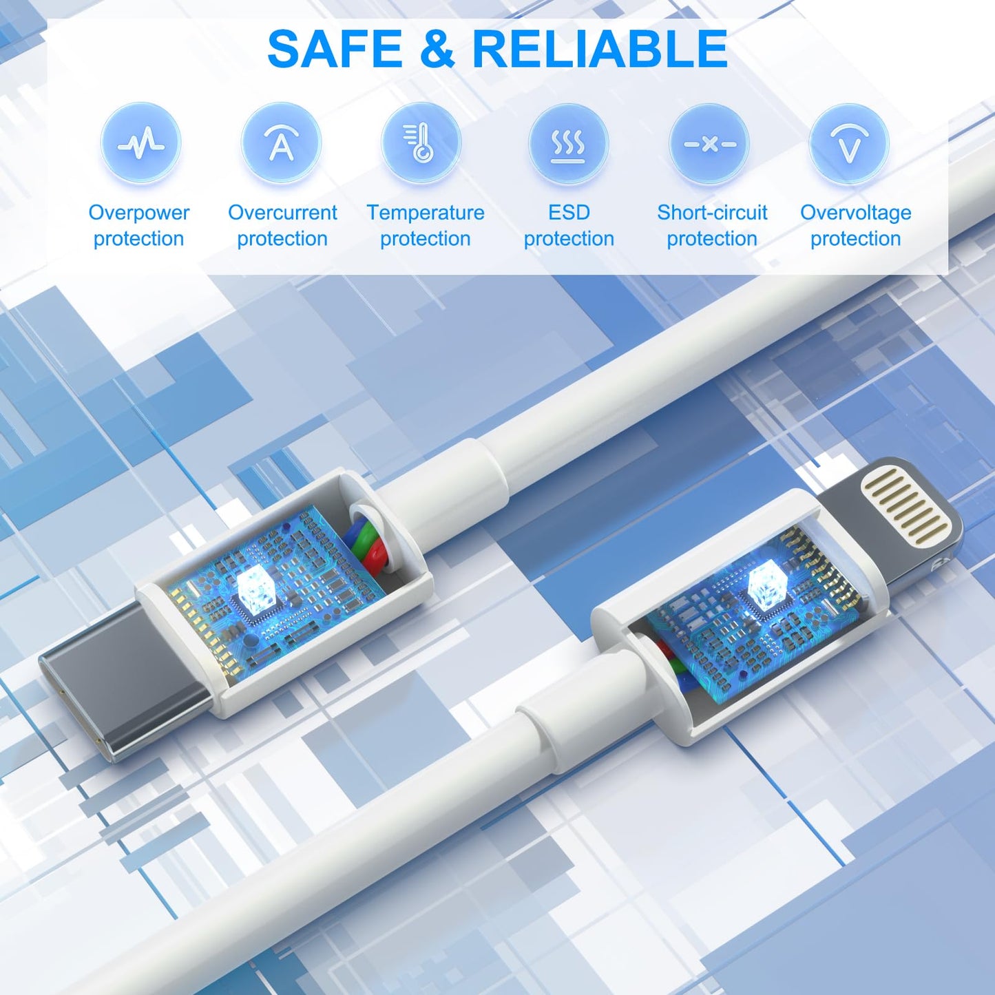 5 Pack iGENJUN USB C Charger Cable Set