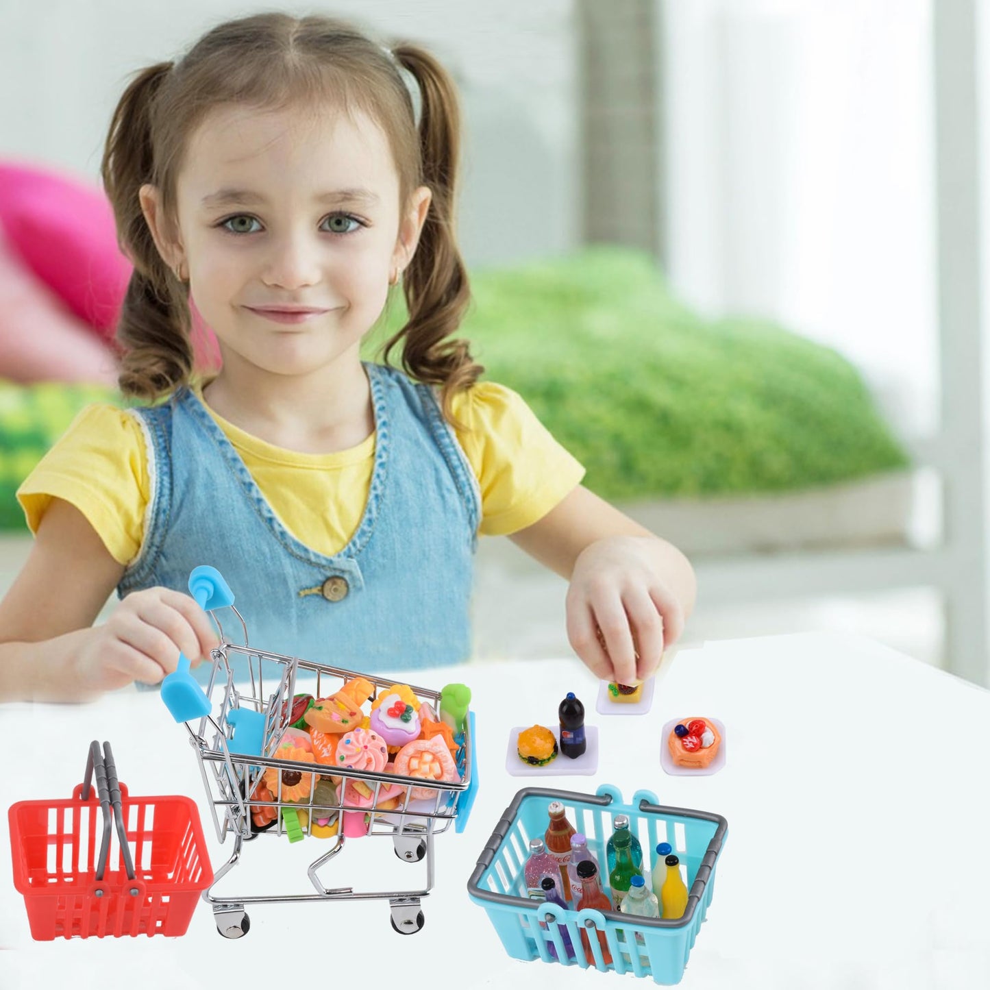 150 Pcs Mini Shopping Cart Toy for Kids