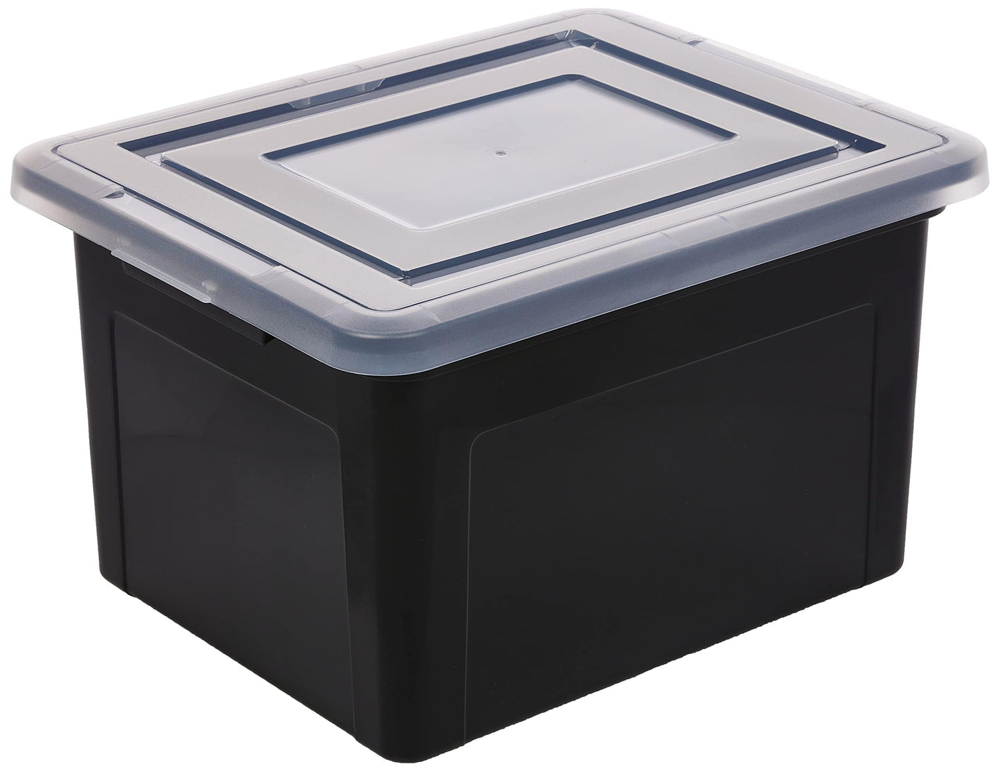 IRIS 4-Pack Plastic File Box Organizer