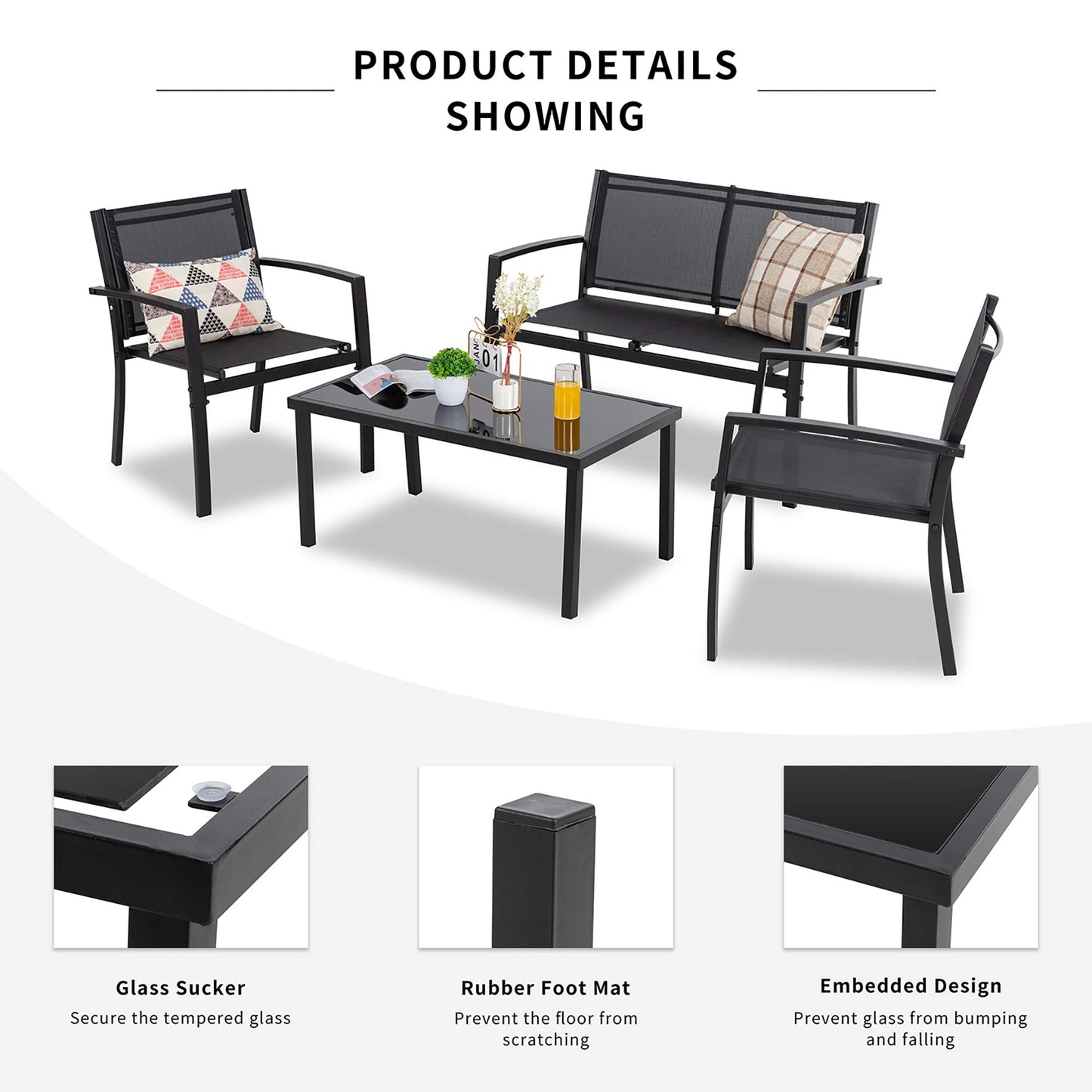 4-Piece Outdoor Furniture Set by Shintenchi