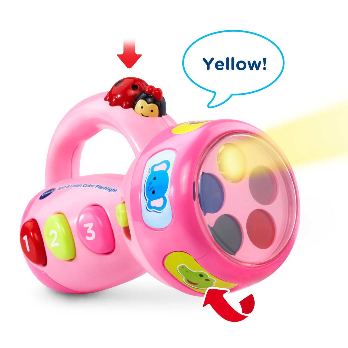 VTech Spin and Learn Color Flashlight - Pink