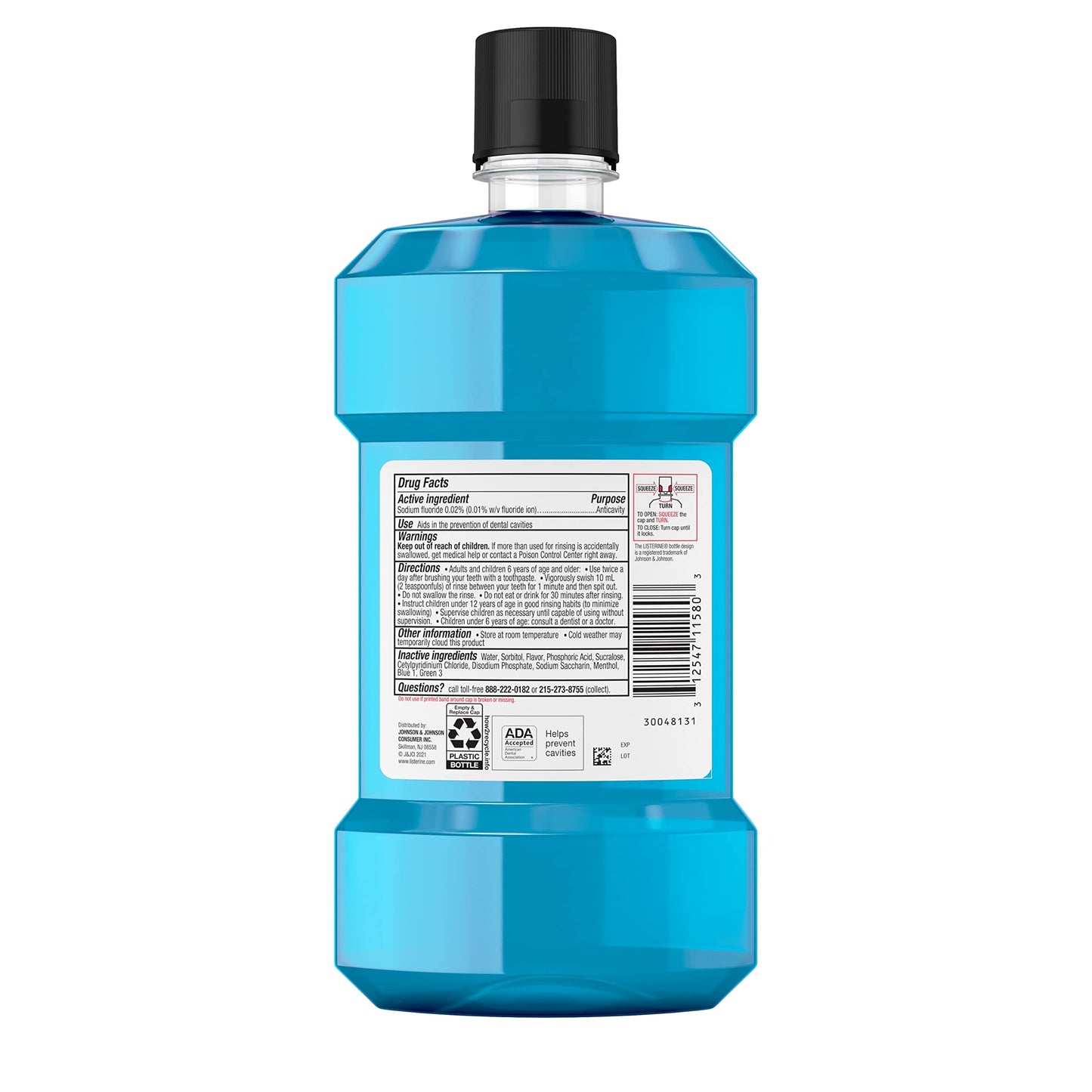 Listerine Alcohol-Free Kids Anticavity Fluoride Mouthwash, ADA Accepted for Cavity Protection and Bad Breath - Bubblegum, 3 Packs 16.9 oz