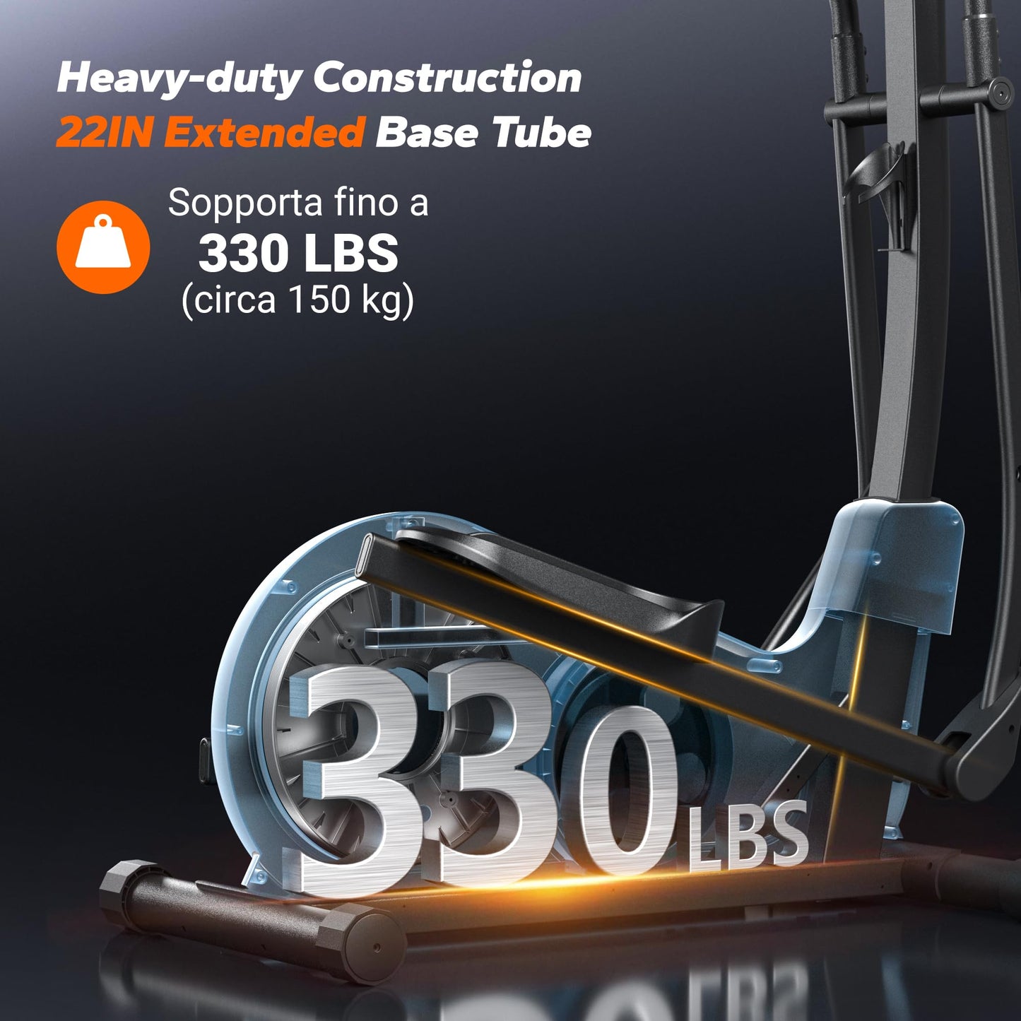 Elliptical Trainer with Heart Rate Monitor MERACH