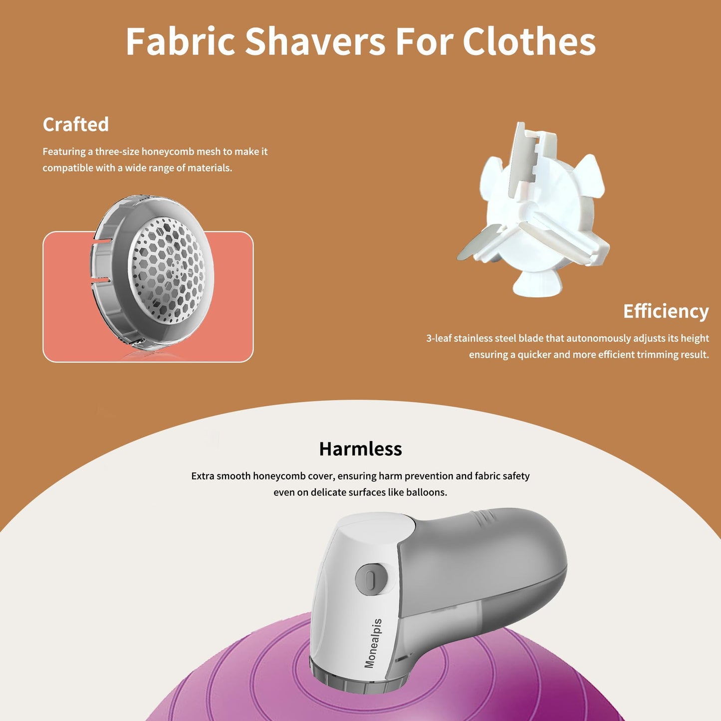 Monealpis Lint Remover for Clothes and Furniture