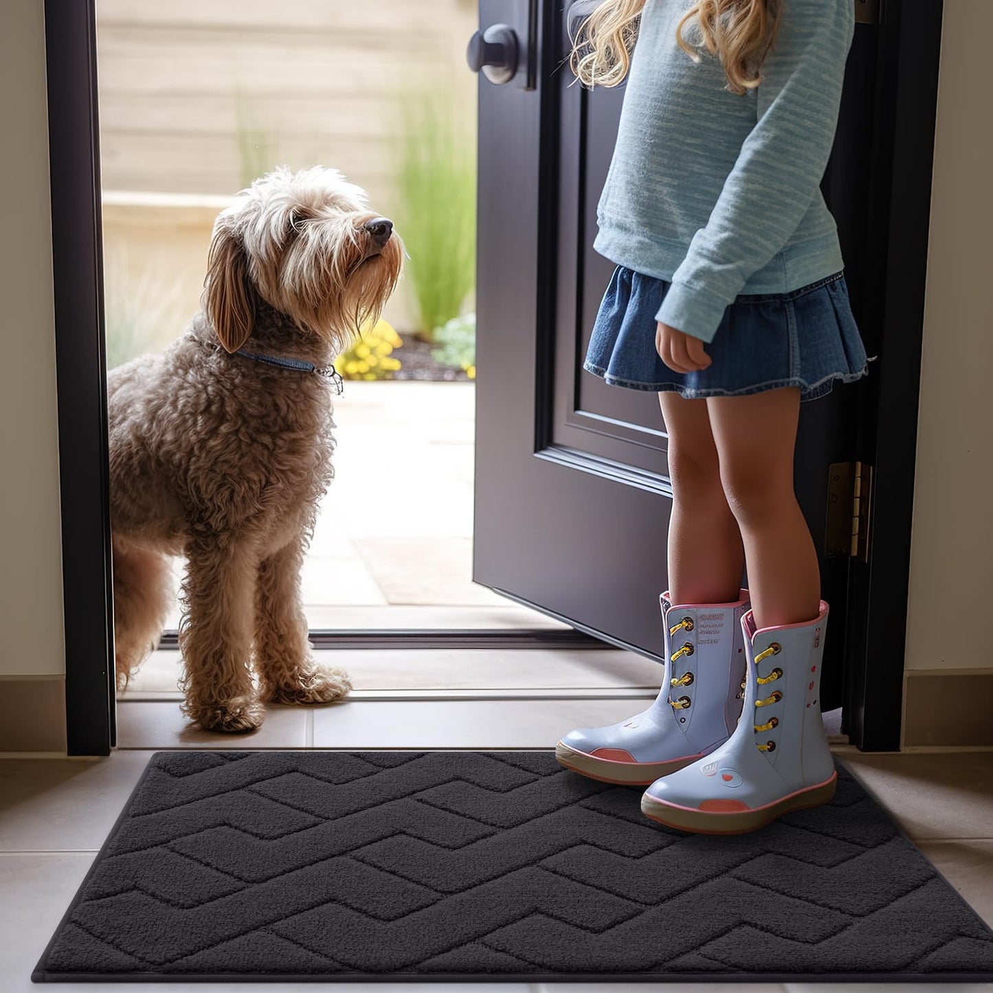 Indoor Door Mat - Dirt Resistant & Non-Slip