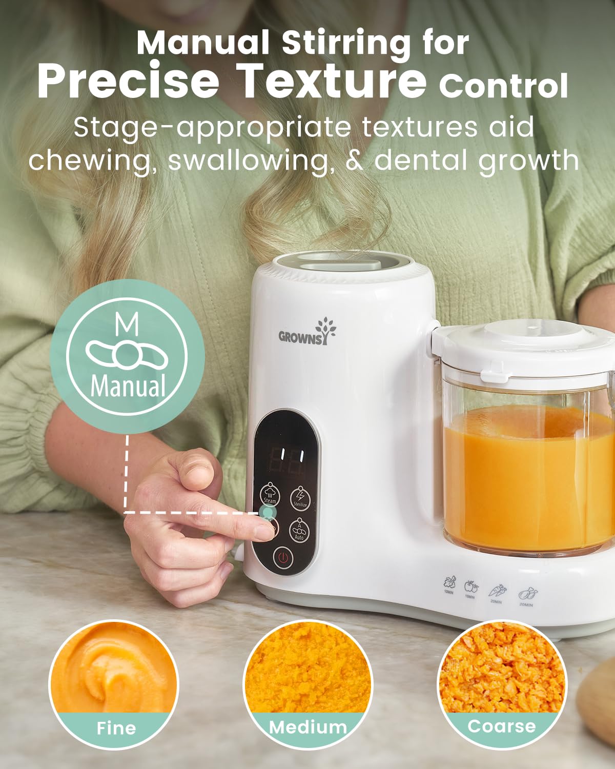 Baby Food Maker with Steam Basket by GROWNSY