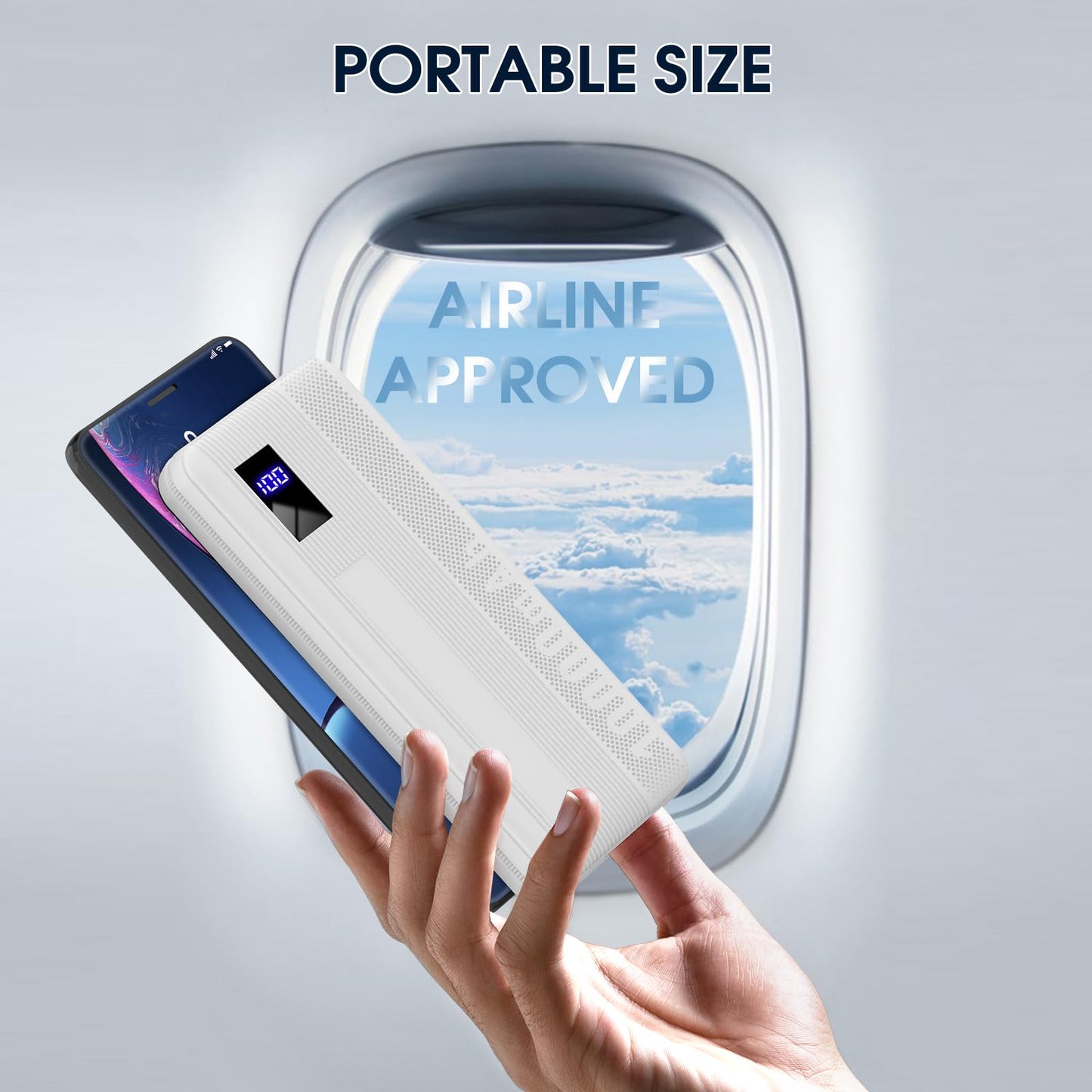 10000mAh Slim Power Bank with Fast Charging