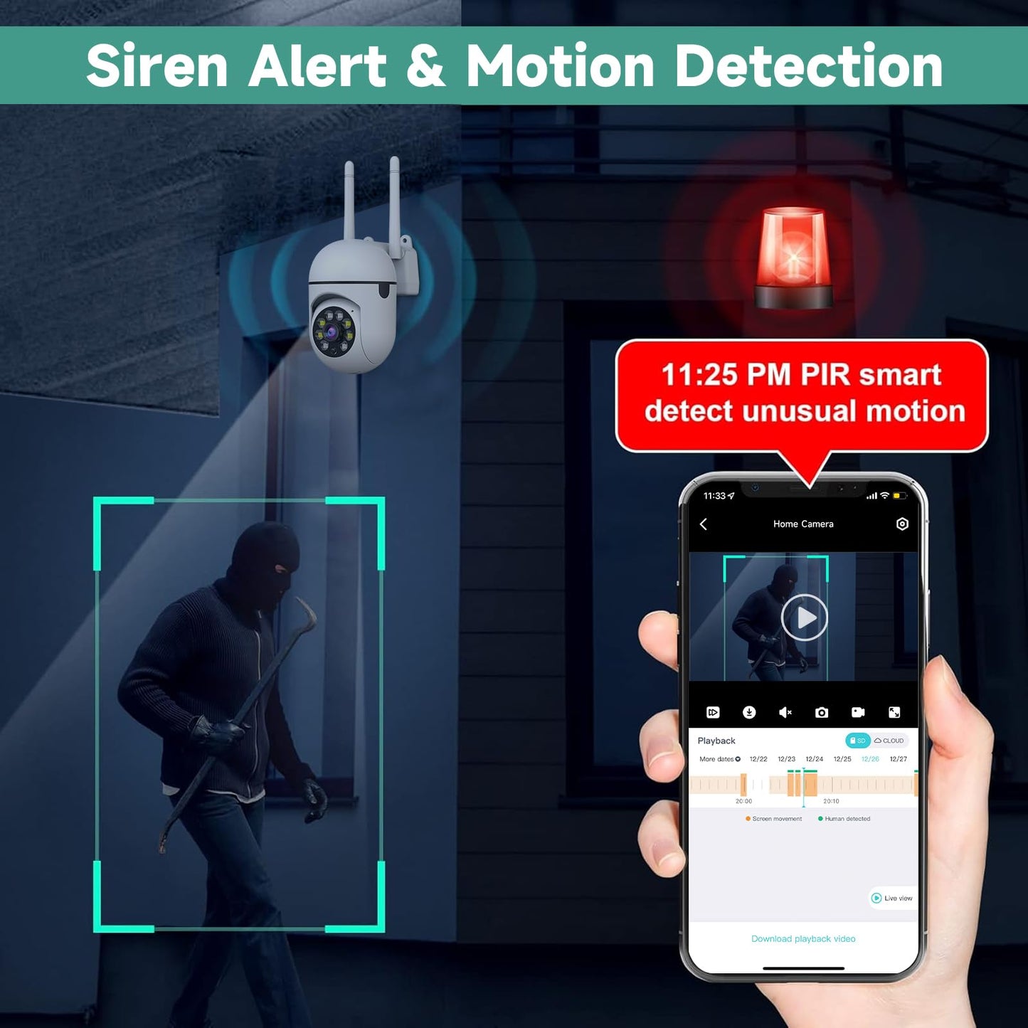 1080P JAIOTlink Outdoor Security Camera with Audio