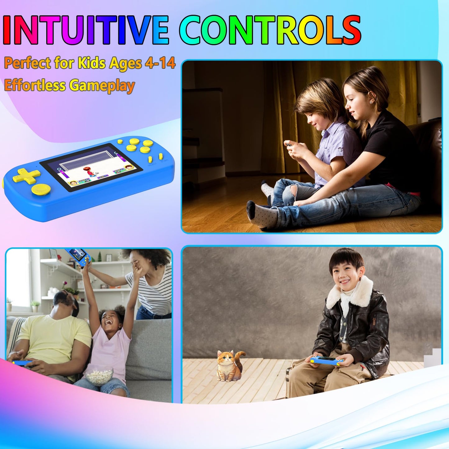 Handheld Game Console for Kids With 218 Games