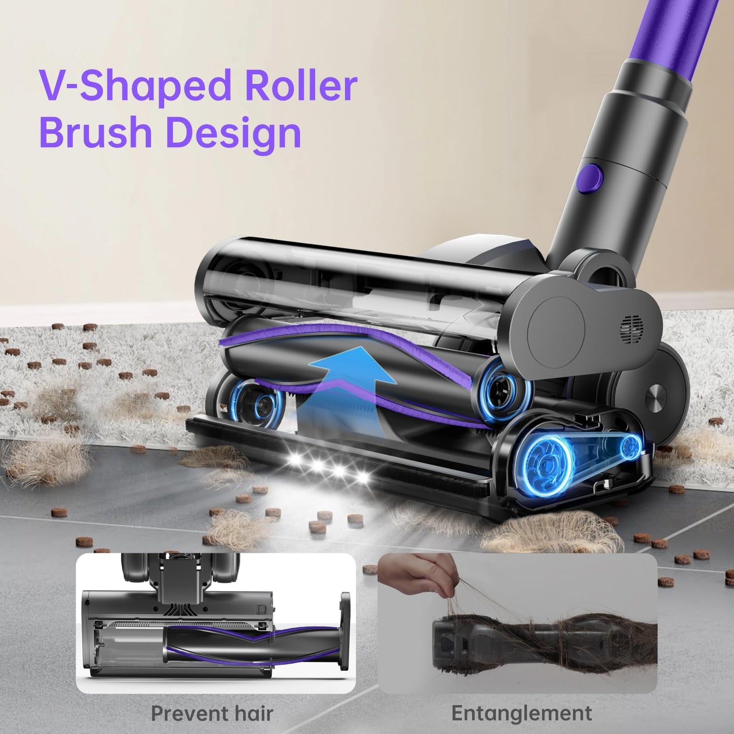 Cordless Vacuum Cleaner 38Kpa FABULETTA 6-in-1