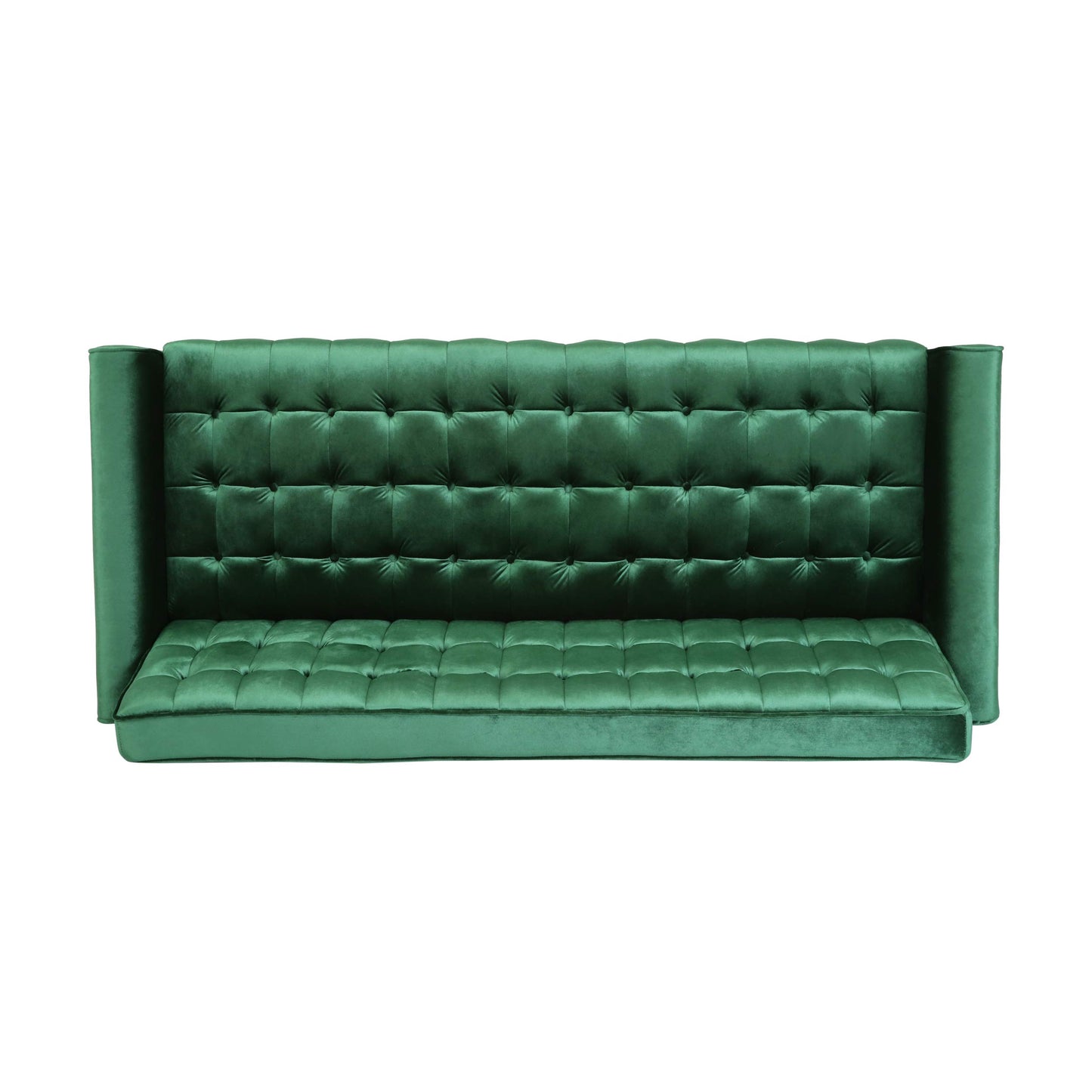 Christopher Knight Velvet Tufted Sofa, Emerald Gold