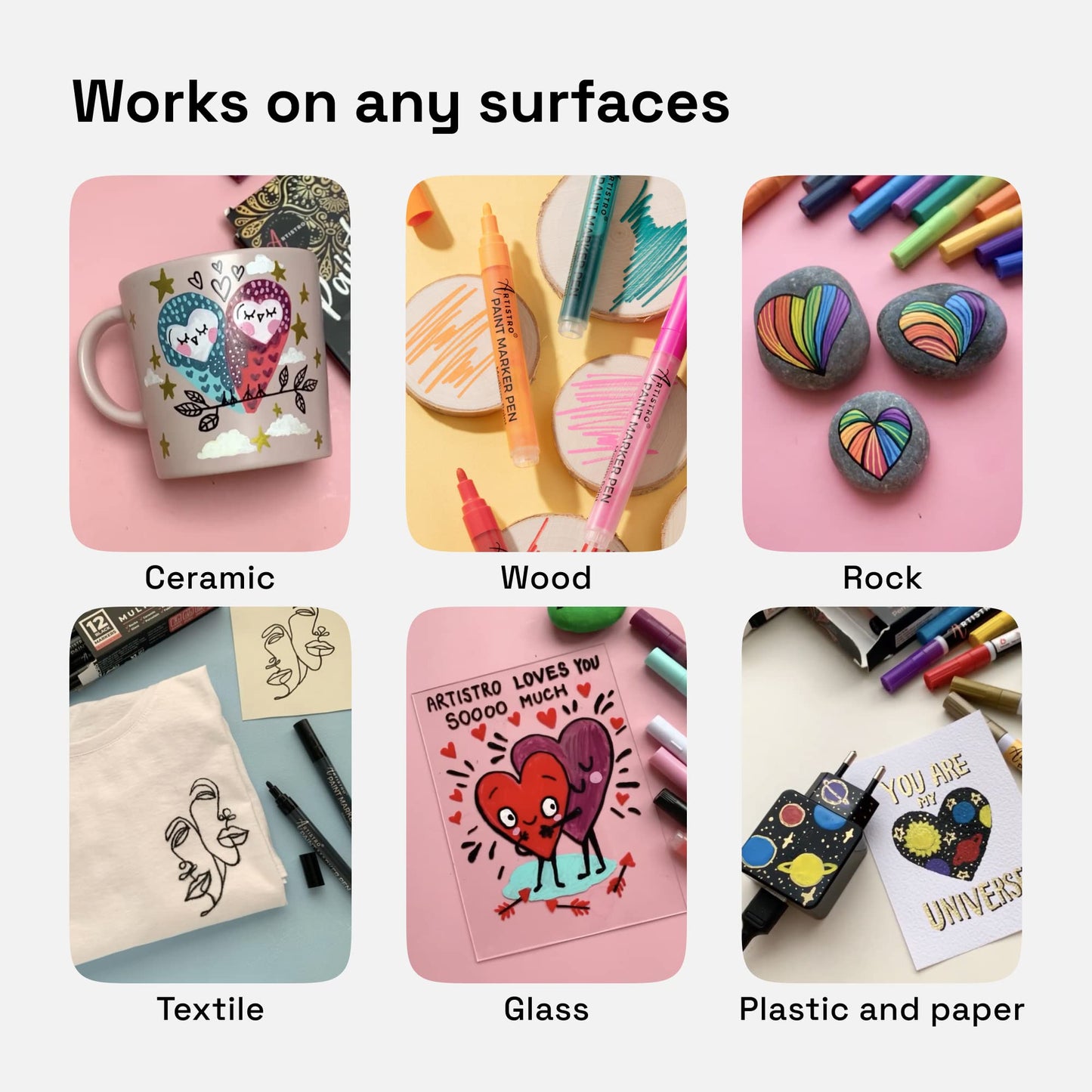 ARTISTRO Acrylic Paint Pens for All Surfaces
