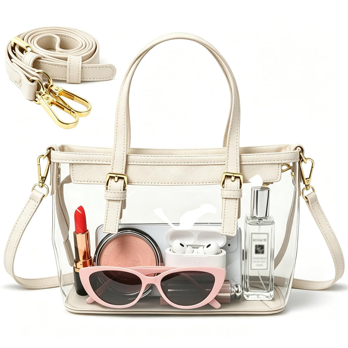 Stadium Approved Clear Crossbody Purse Handbag