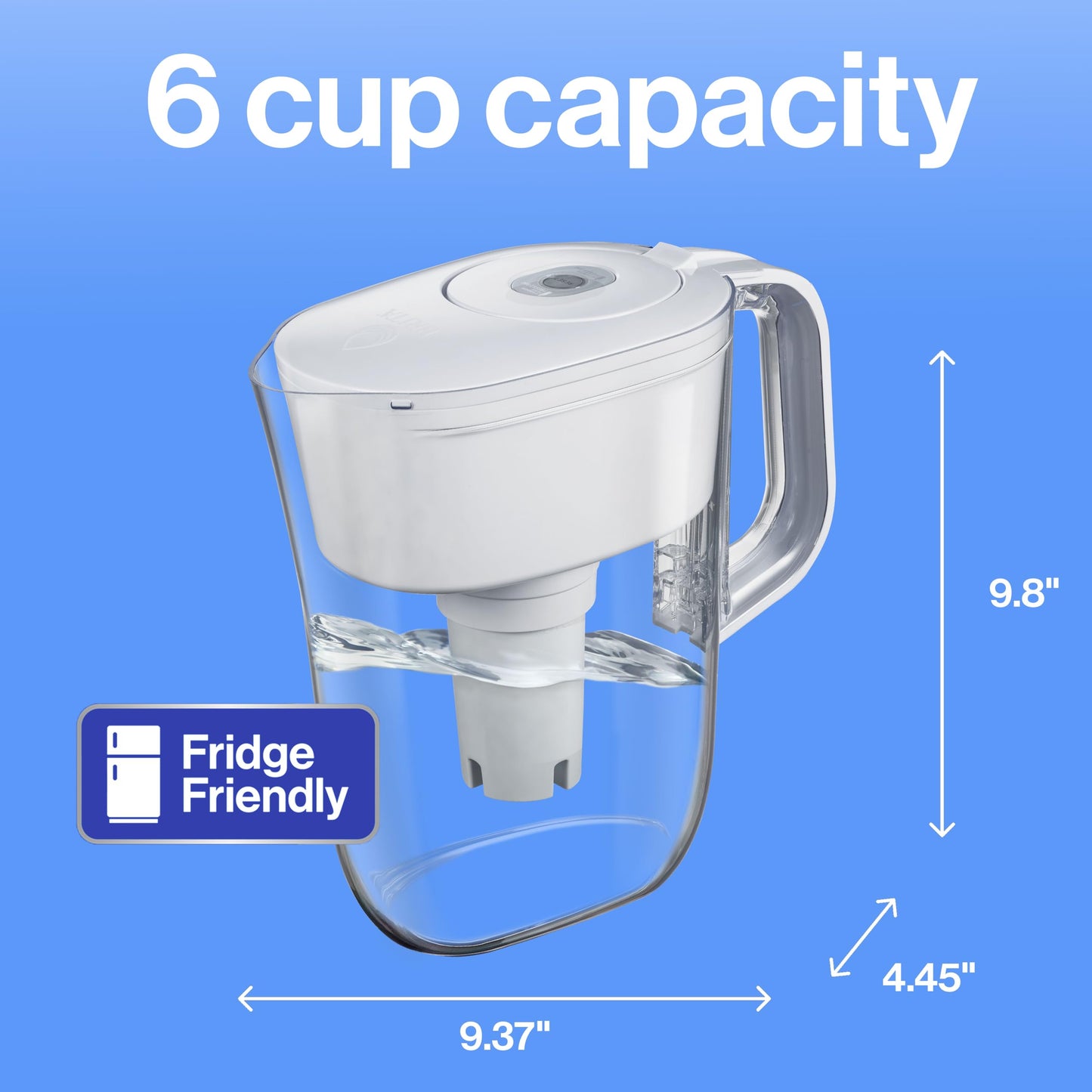 Brita Metro Water Filter Pitcher, 6-Cup Capacity